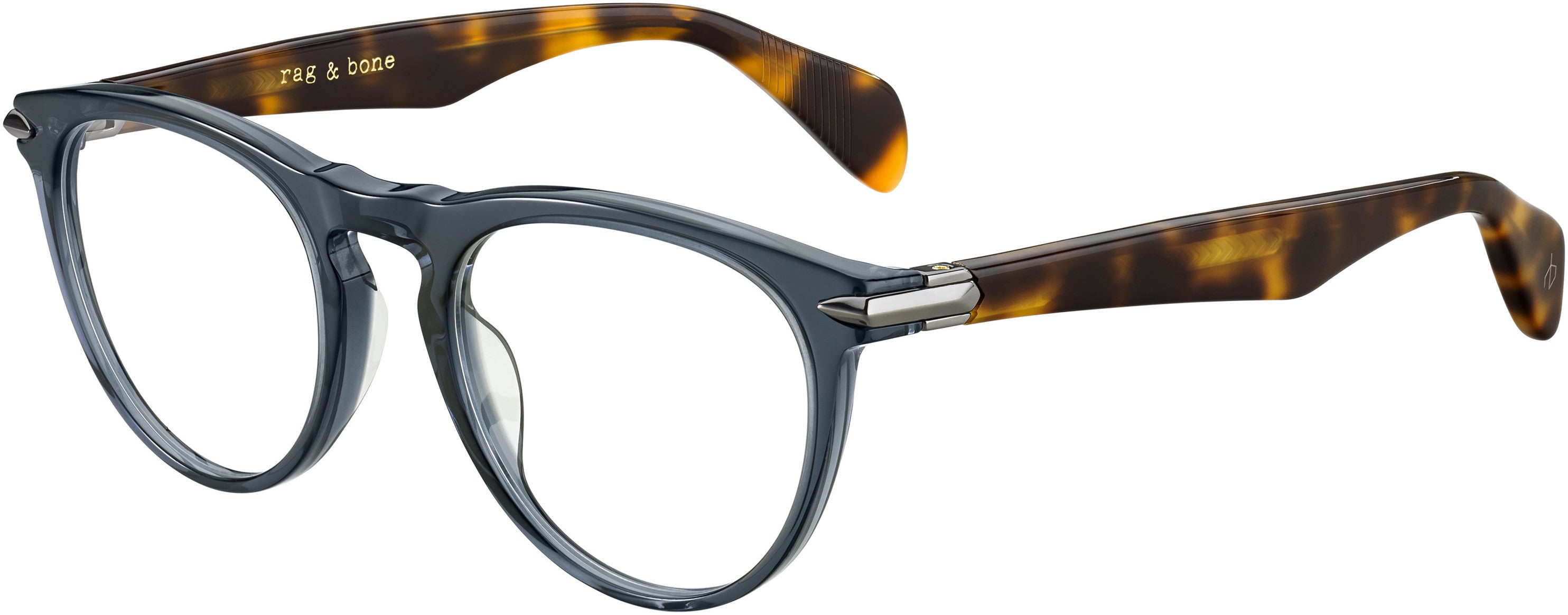 Rag & Bone Rag & Bone 7003 Tea Cup Eyeglasses 0JBW-0JBW Blue Havana (00 Demo Lens)