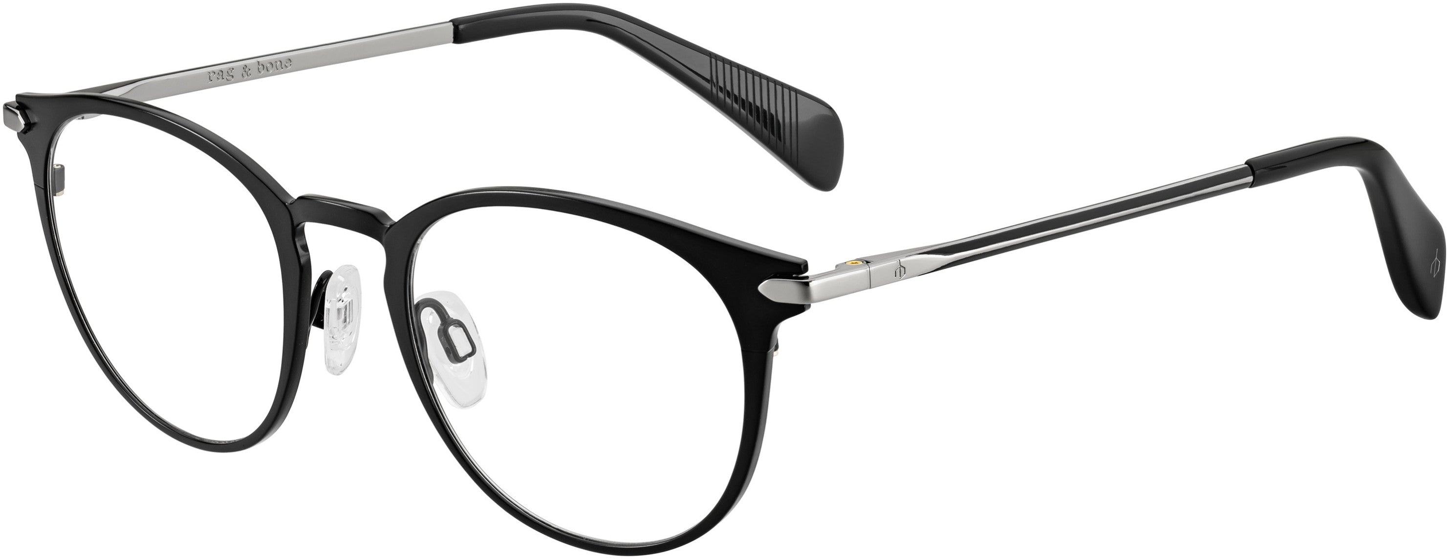 Rag & Bone Rag & Bone 7005 Tea Cup Eyeglasses 0003-0003 Matte Black (00 Demo Lens)