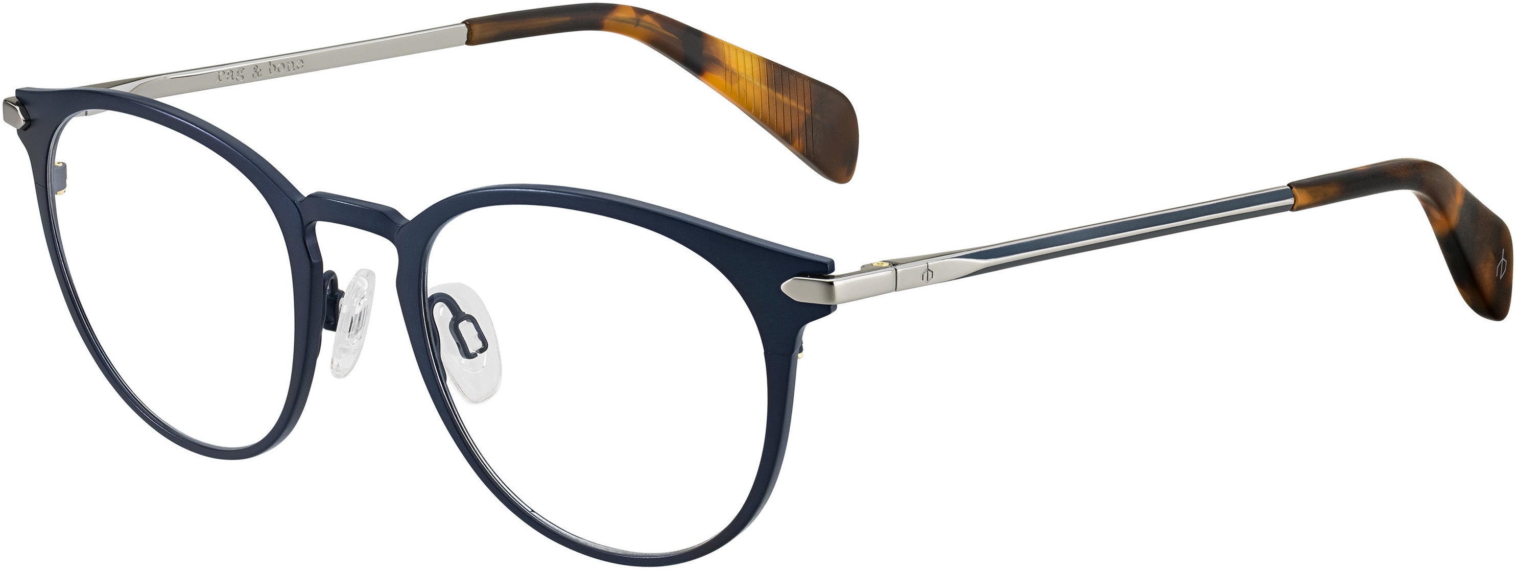 Rag & Bone Rag & Bone 7005 Tea Cup Eyeglasses 0E8W-0E8W Semi Matte Navy (00 Demo Lens)