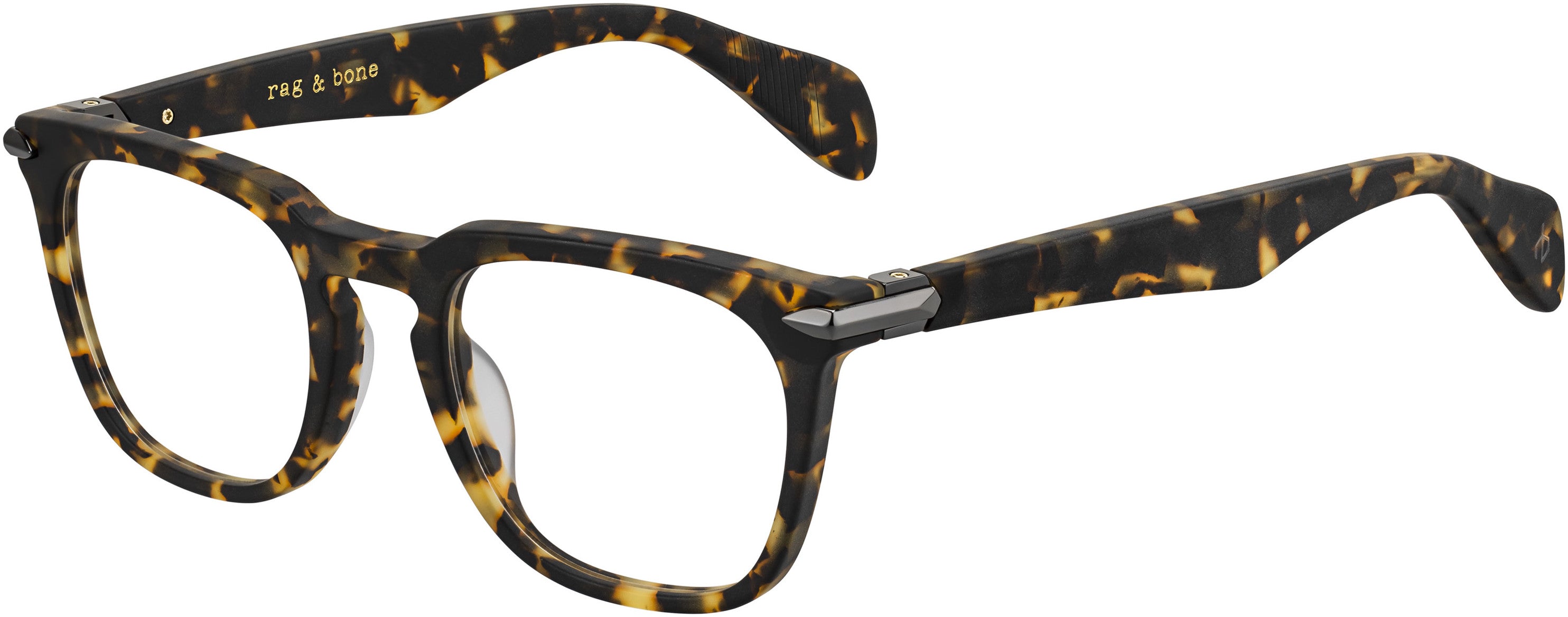 Rag & Bone Rag & Bone 7008 Square Eyeglasses 0N9P-0N9P Matte Havana (00 Demo Lens)