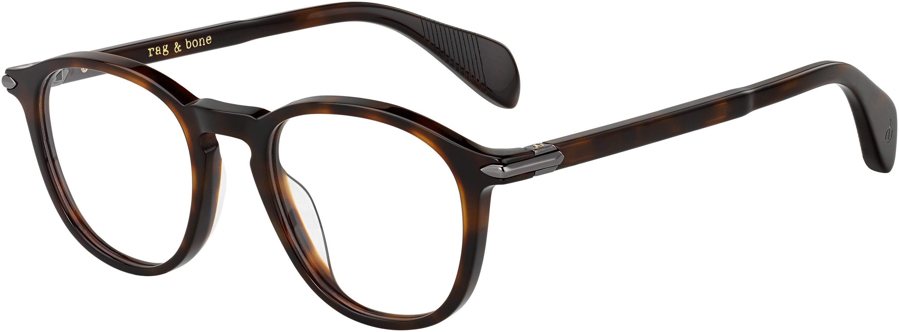 Rag & Bone Rag & Bone 7020 Tea Cup Eyeglasses 0086-0086 Dark Havana (00 Demo Lens)