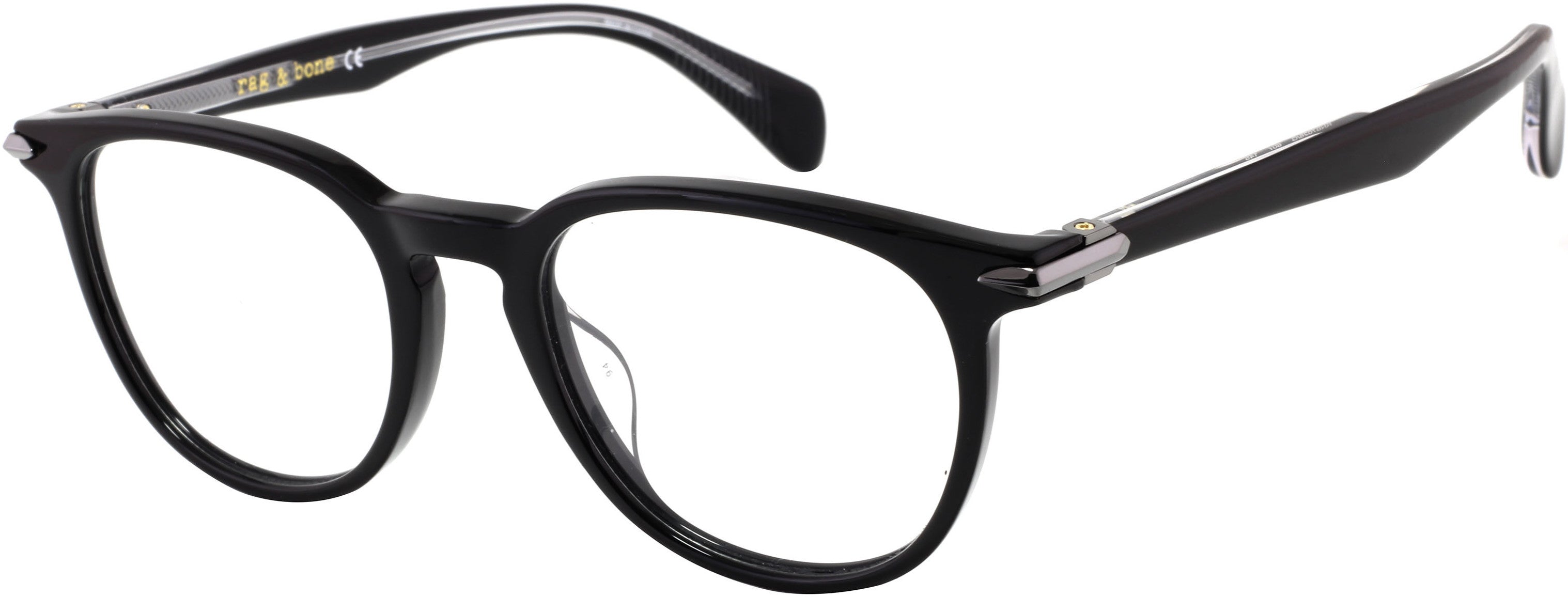 Rag & Bone Rag & Bone 7028/G Tea Cup Eyeglasses 0807-0807 Black (00 Demo Lens)