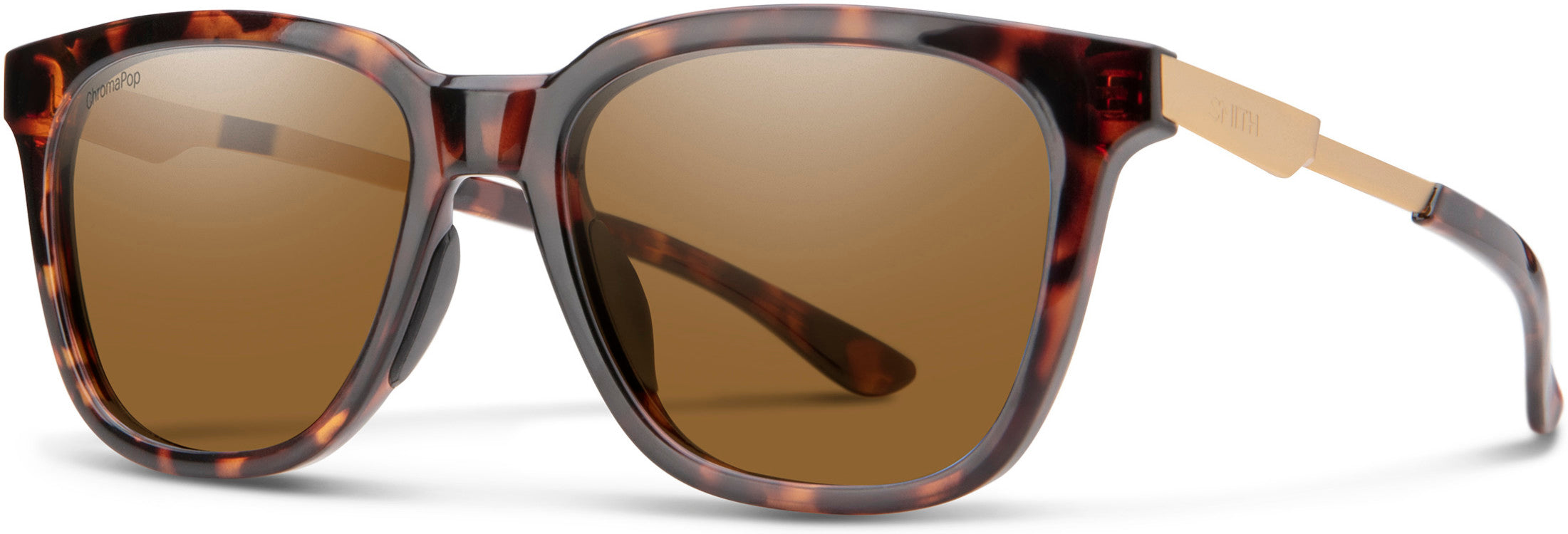 Smith Roam Rectangular Sunglasses 0086-0086 Dark Havana (L5 Brown CP Pz)