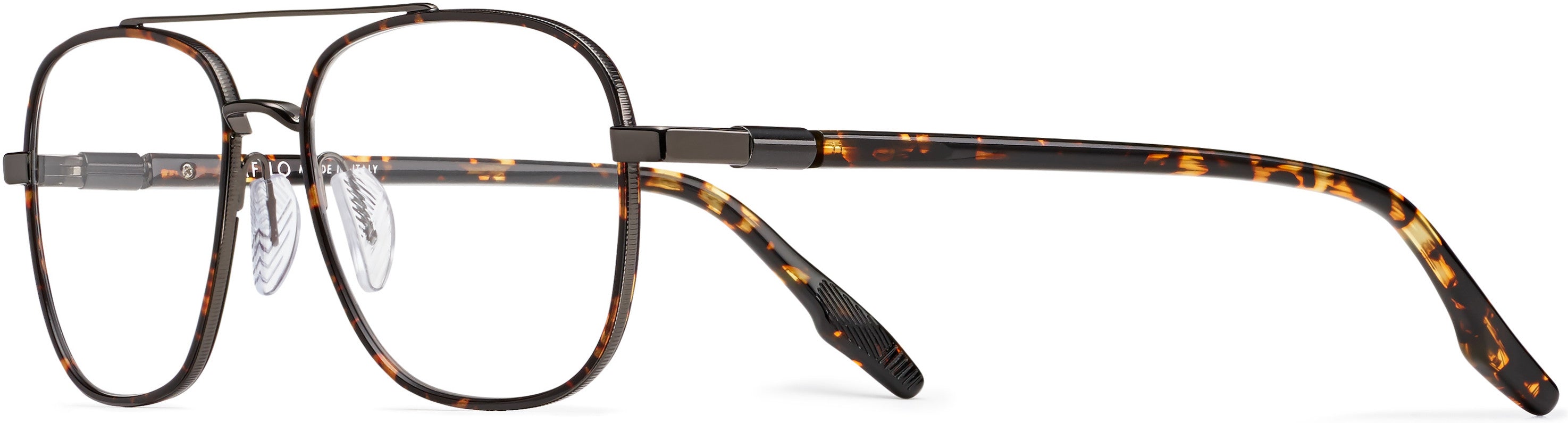 Safilo 2.0 Sagoma 03 Rectangular Eyeglasses 0V81-0V81 Dark Ruthenium Black (00 Demo Lens)