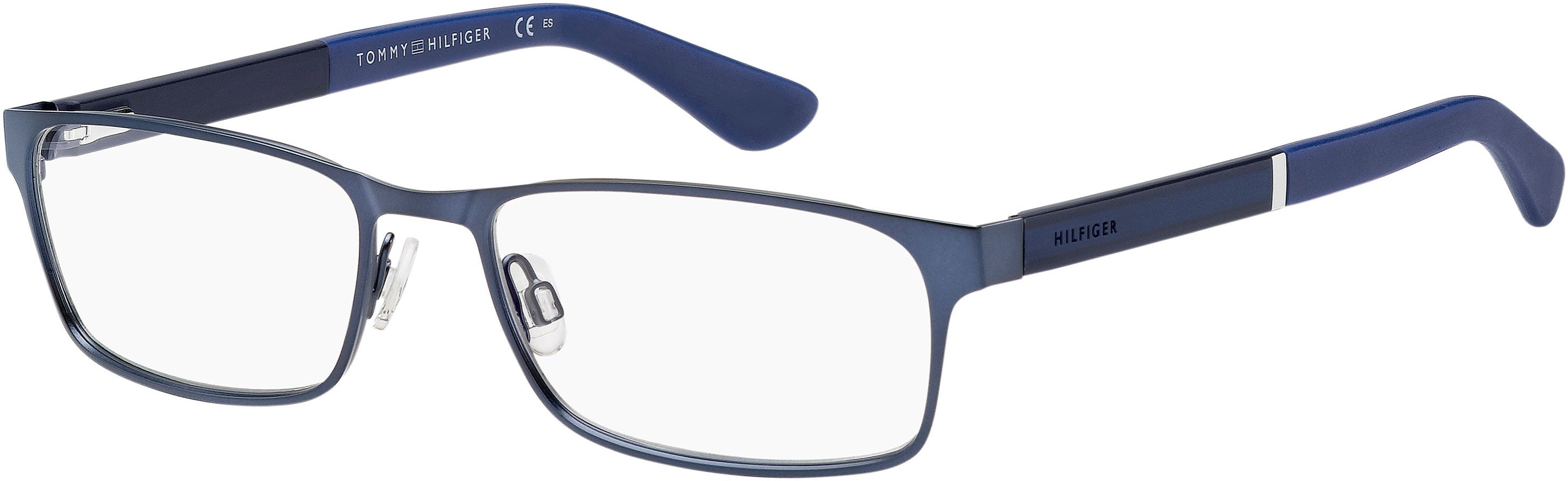 Tommy Hilfiger T. Hilfiger 1479 Rectangular Eyeglasses 0PJP-0PJP Blue (00 Demo Lens)