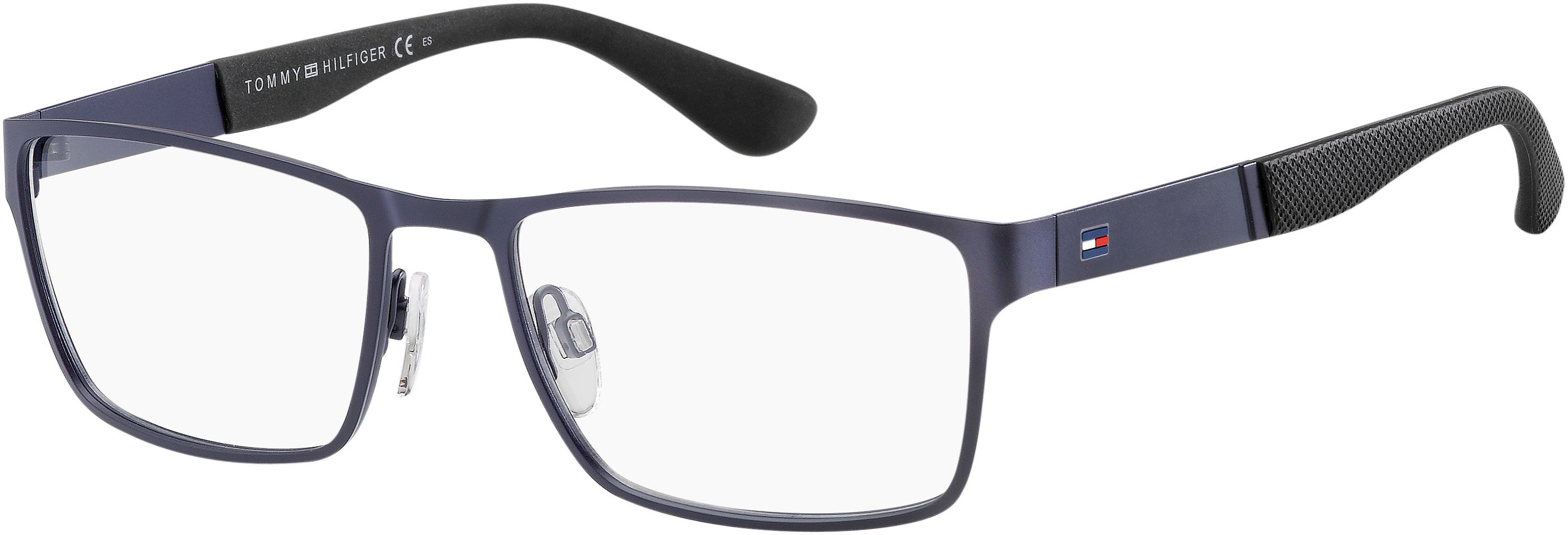 Tommy Hilfiger T. Hilfiger 1543 Rectangular Eyeglasses 0PJP-0PJP Blue (00 Demo Lens)