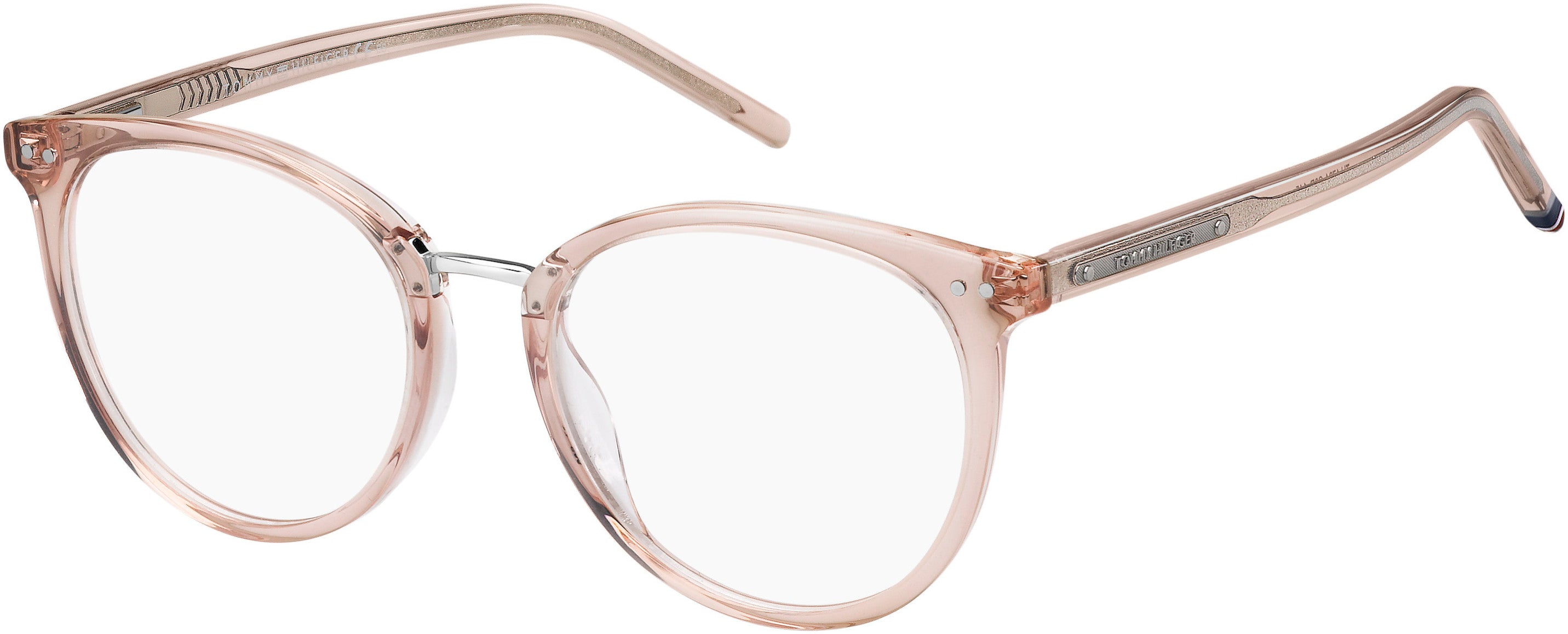 Tommy Hilfiger T. Hilfiger 1734 Tea Cup Eyeglasses 0S8R-0S8R Light Pink (00 Demo Lens)