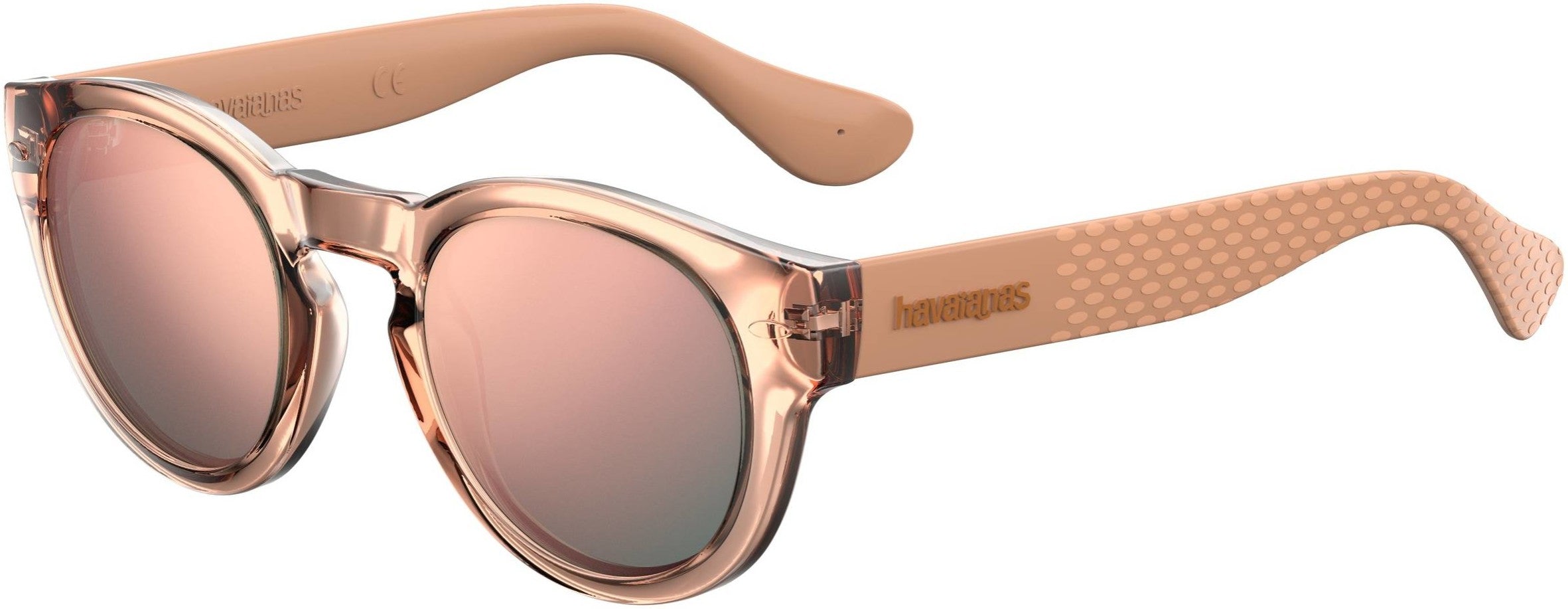 Havaianas Trancoso/M Tea Cup Sunglasses 09R6-09R6 Salmon (0J Rose Gold Ml)