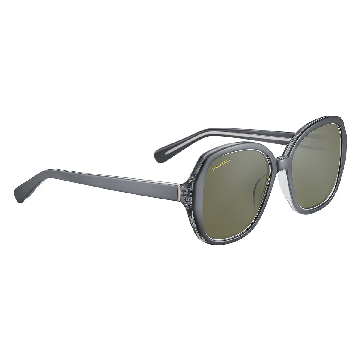 Serengeti Hayworth Sunglasses  Shiny Crystal Grey Small, Medium