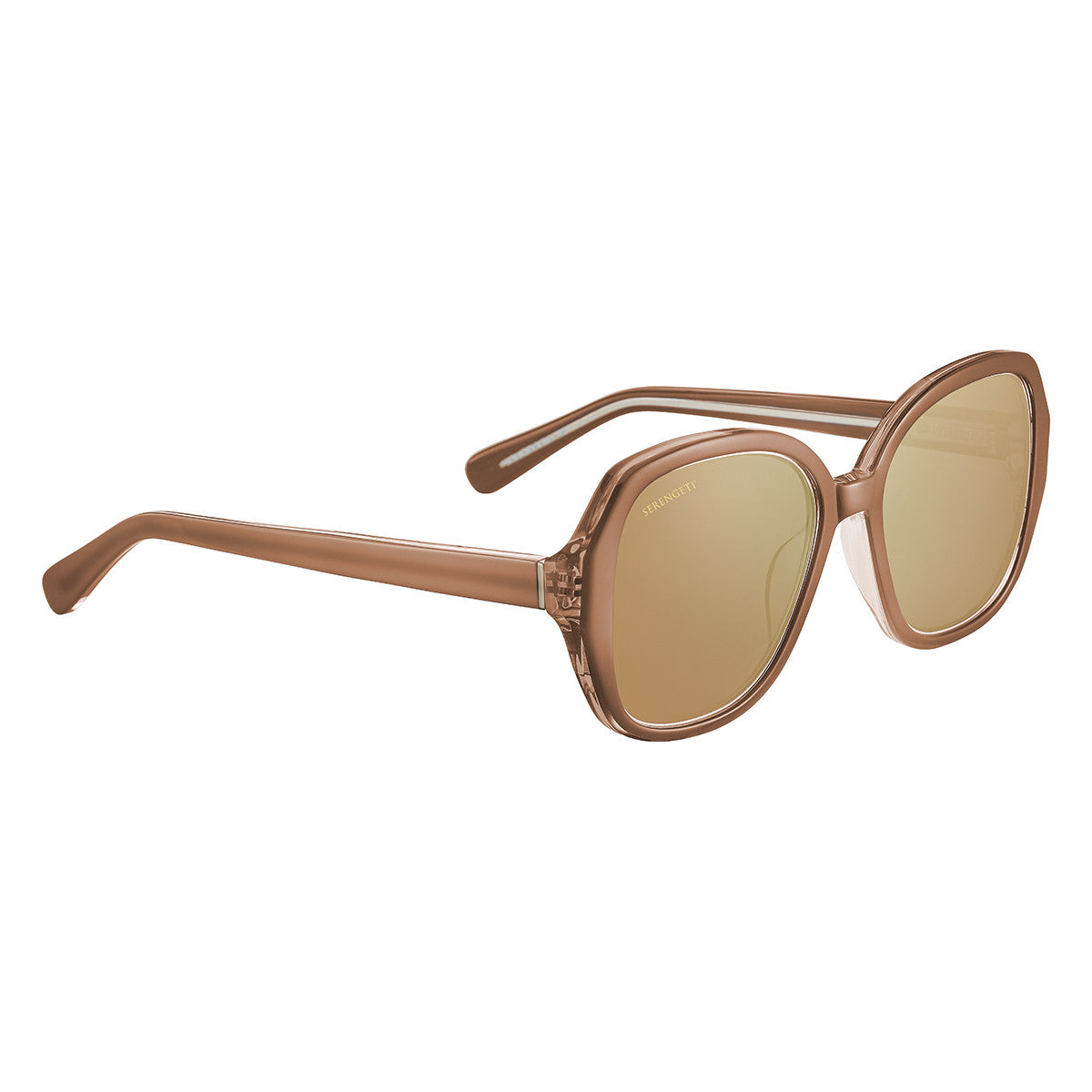 Serengeti Hayworth Sunglasses  Shiny Crystal Sand Beige Small, Medium
