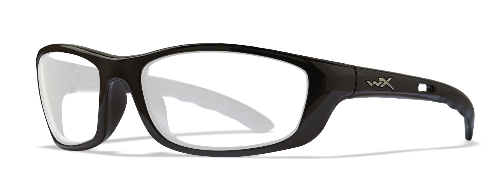 Wiley X P-17 Oval Sunglasses  Gloss Black 61-18-120