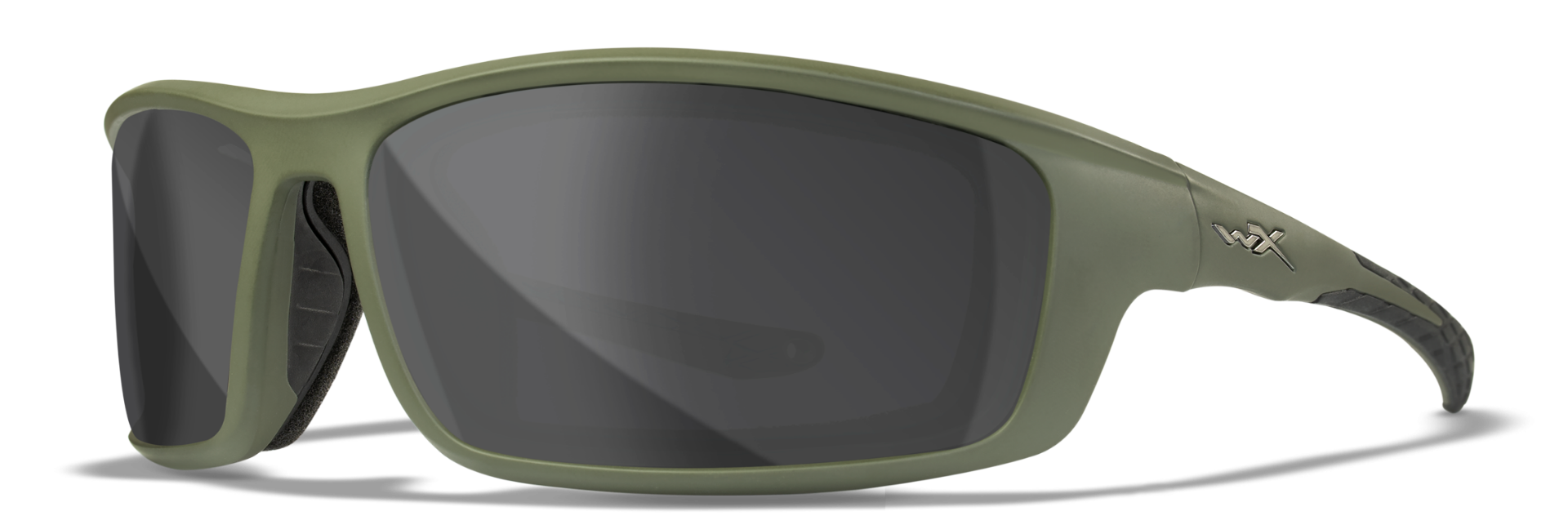 Wiley X WX GRID Oval Sunglasses  Matte Utility Green 70-18-122