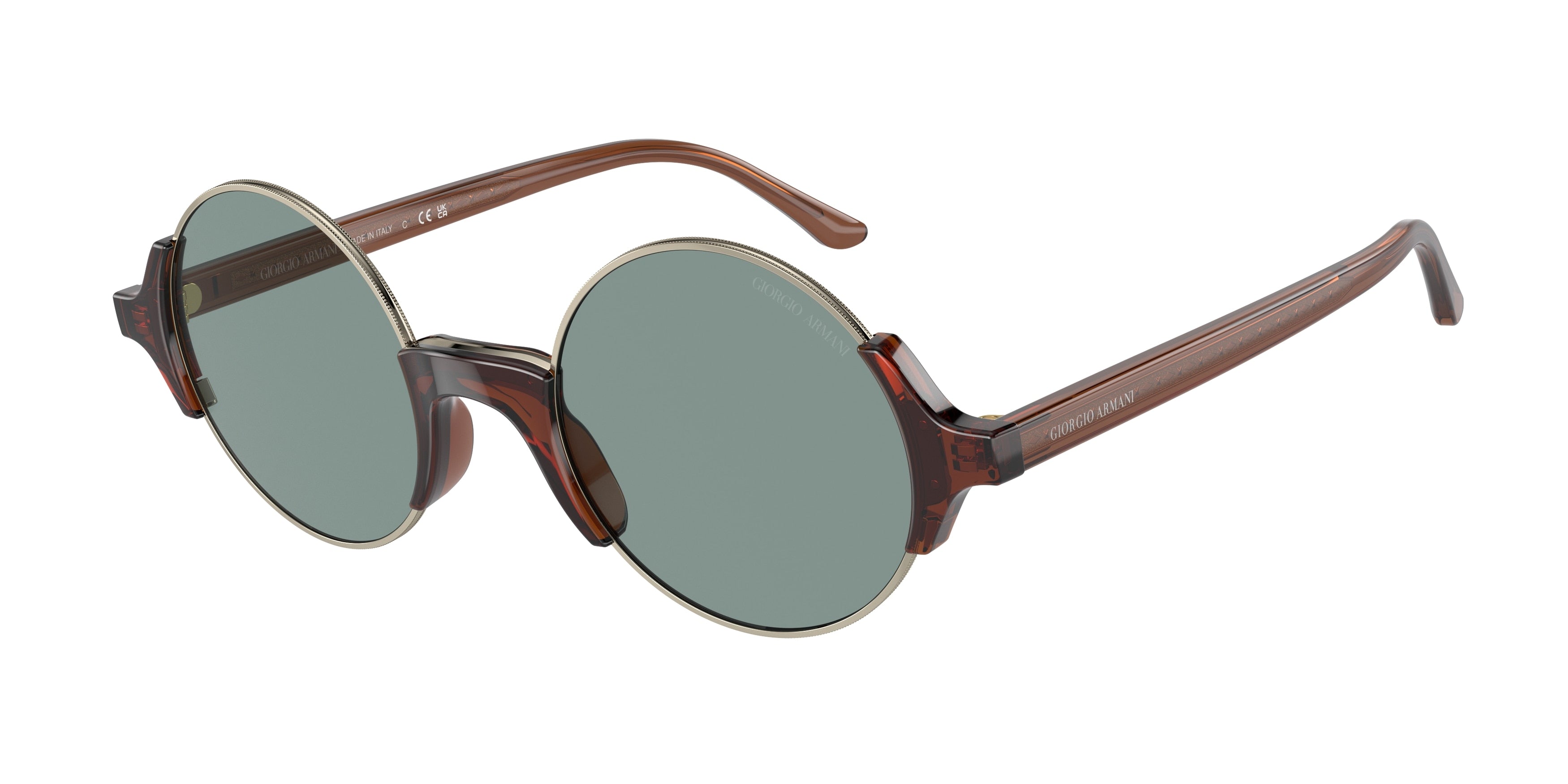 Giorgio Armani AR326SM Pillow Sunglasses  506914-Pale Gold 48-140-21 - Color Map Gold
