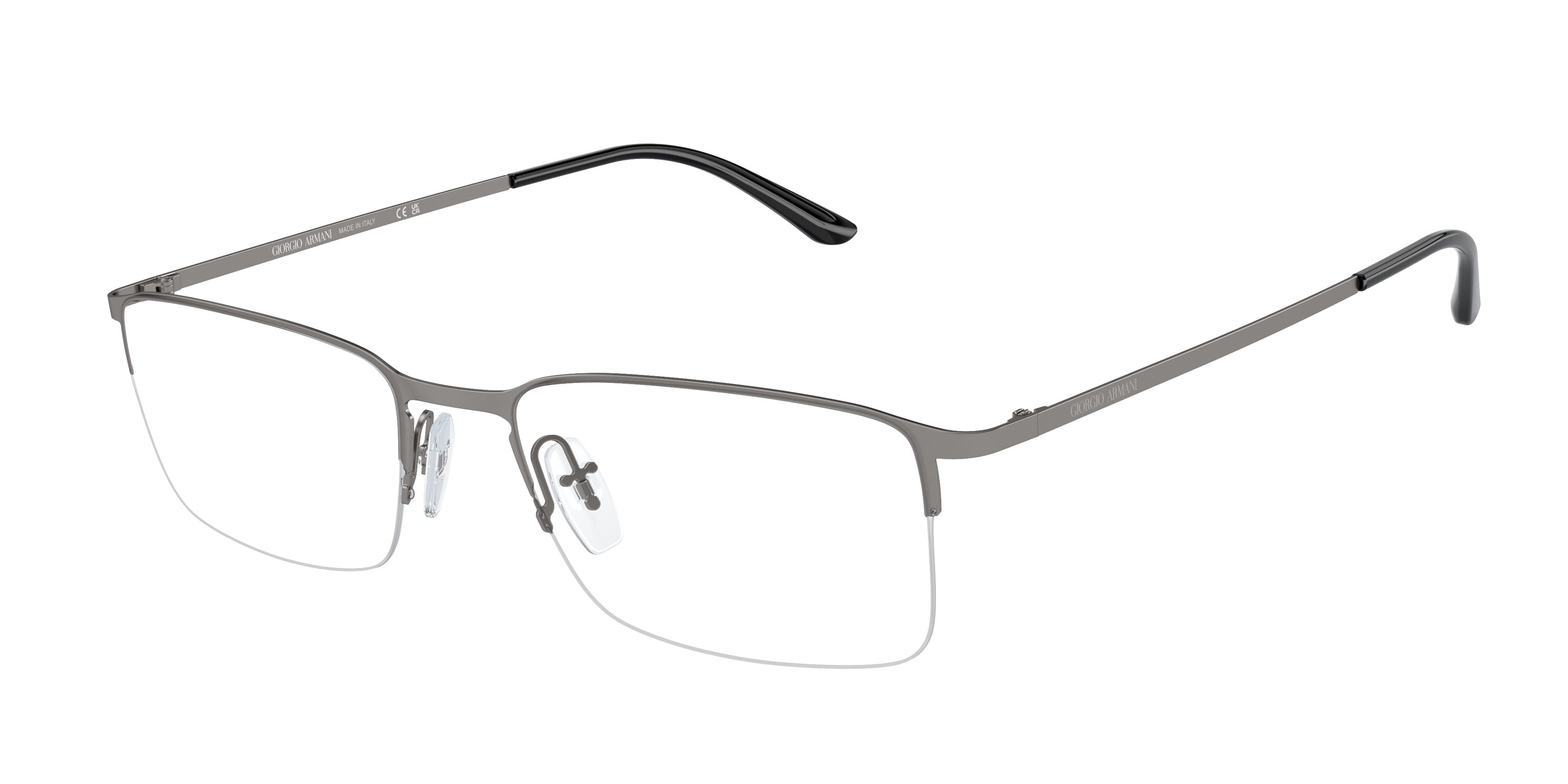 Giorgio Armani AR5010 Rectangle Eyeglasses  3003-Matte Gunmetal 54-140-18 - Color Map Grey