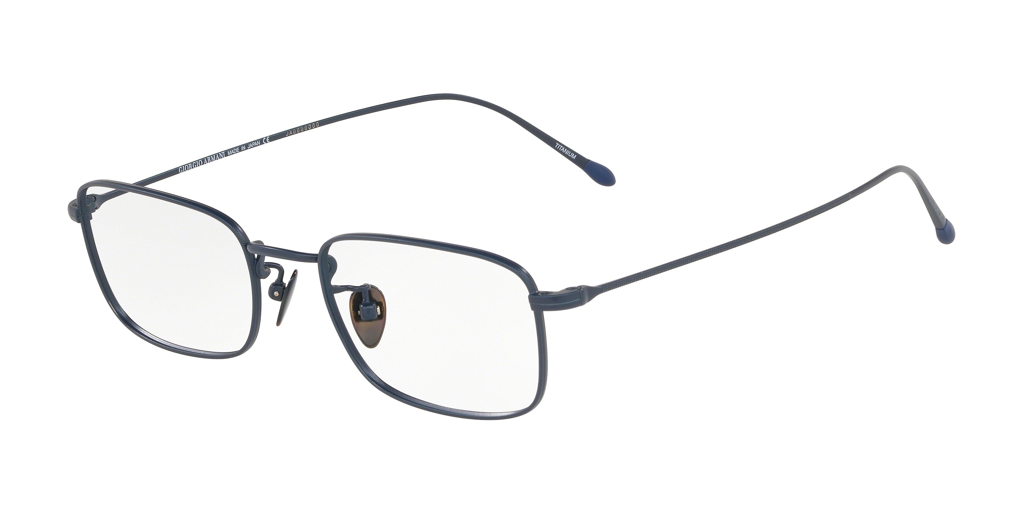 Giorgio Armani AR5096T Rectangle Eyeglasses  3278-Brushed Navy 53-145-19 - Color Map Blue