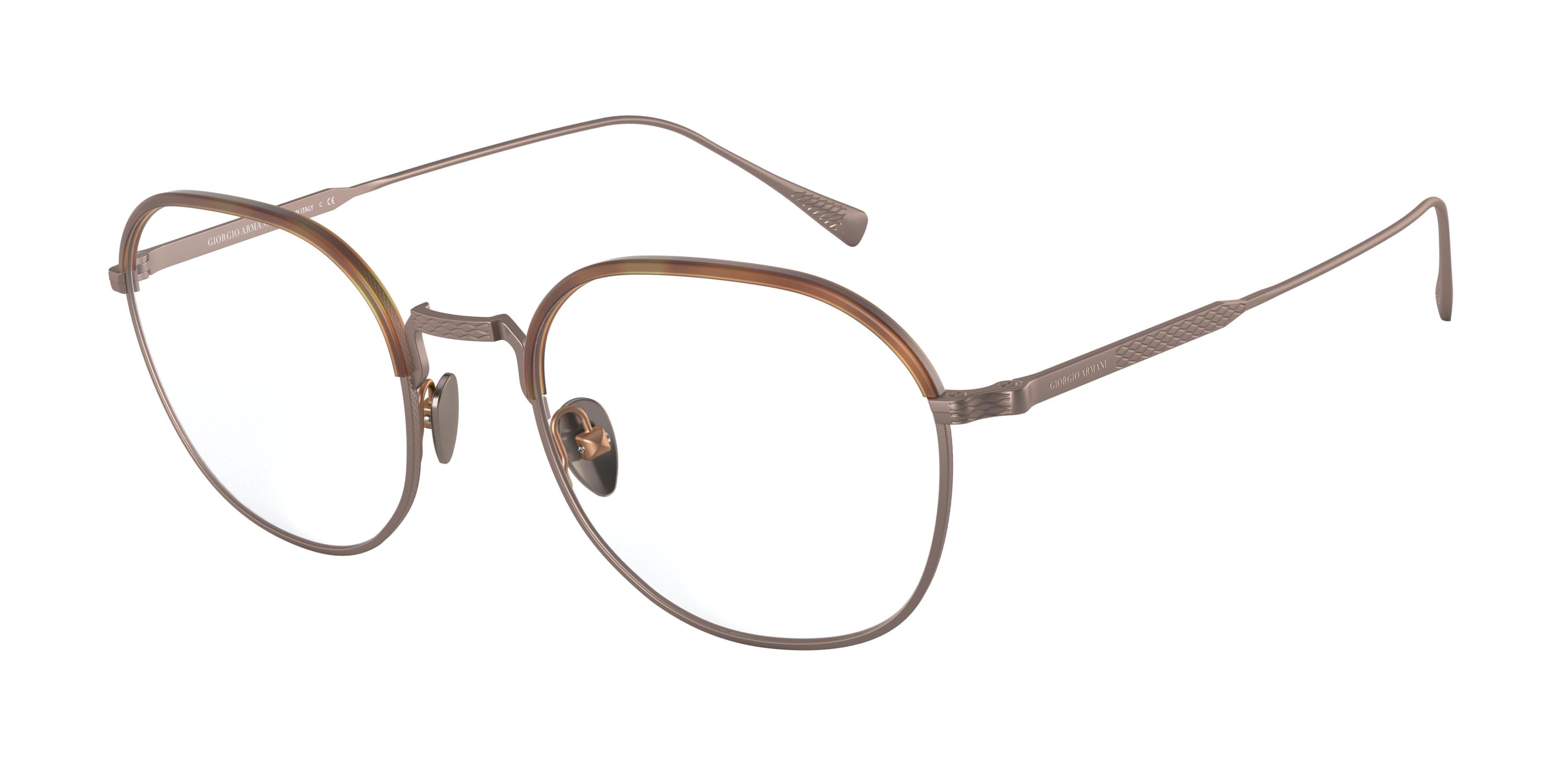 Giorgio Armani AR5103J Oval Eyeglasses  3006-Matte Honey Havana 51-145-21 - Color Map Tortoise