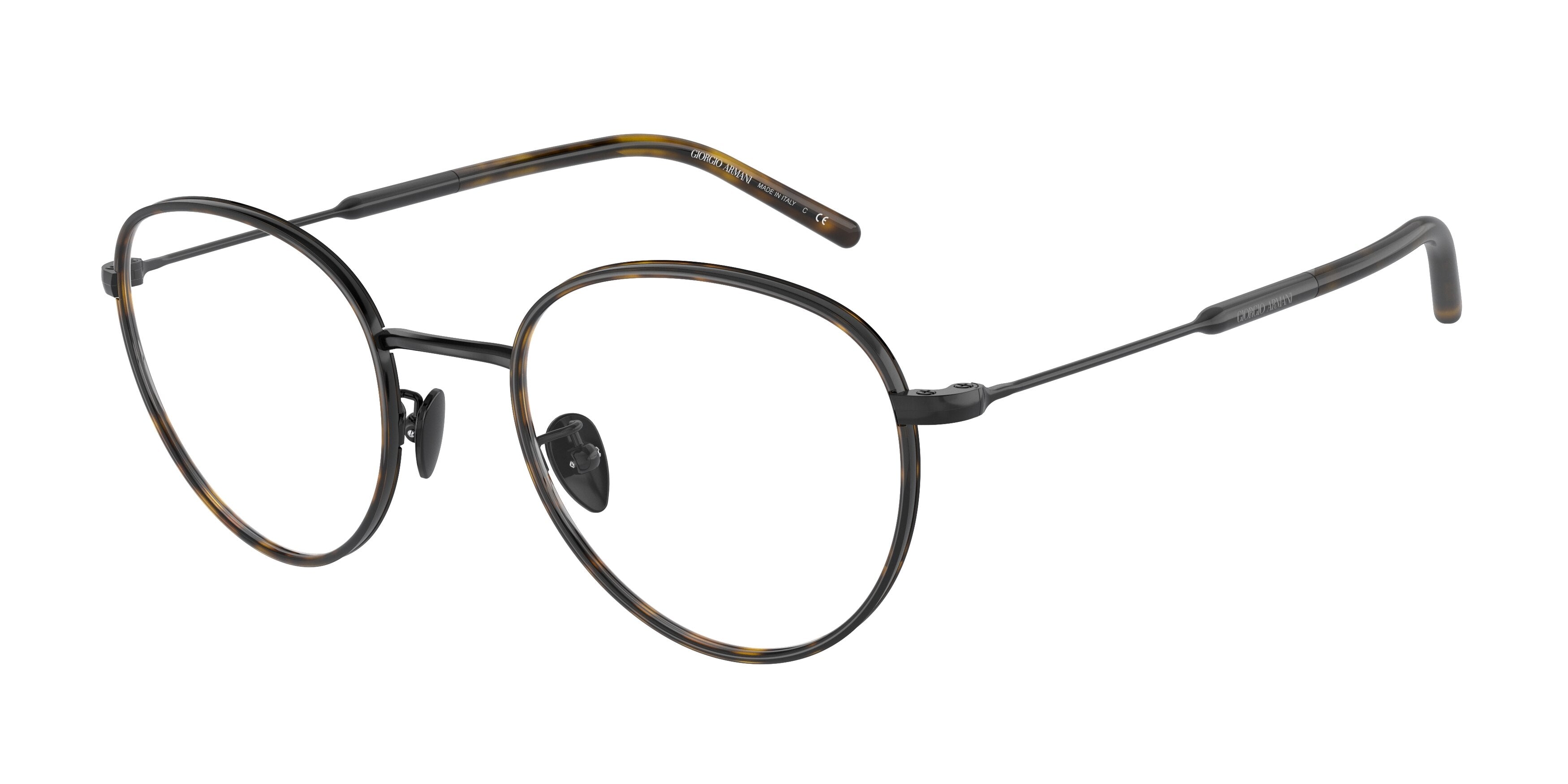 Giorgio Armani AR5111J Pillow Eyeglasses  3014-Black 50-145-22 - Color Map Black