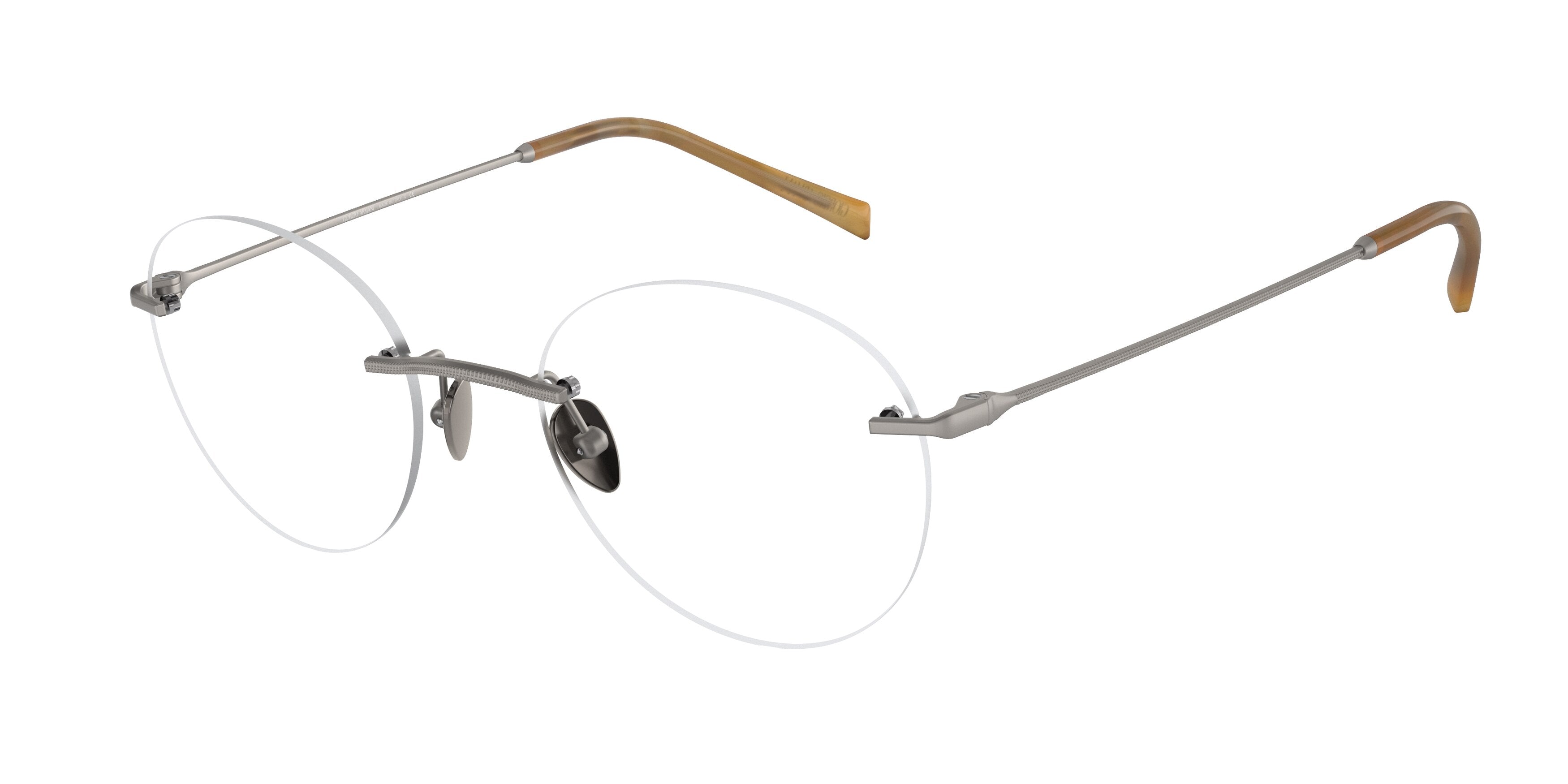 Giorgio Armani AR5115 Round Eyeglasses  3003-Matte Gunmetal 51-145-20 - Color Map Grey