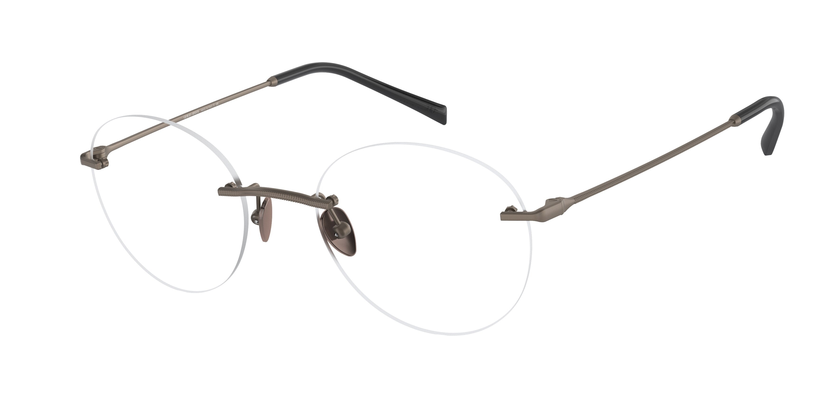 Giorgio Armani AR5115 Round Eyeglasses  3006-Matte Bronze 51-145-20 - Color Map Copper