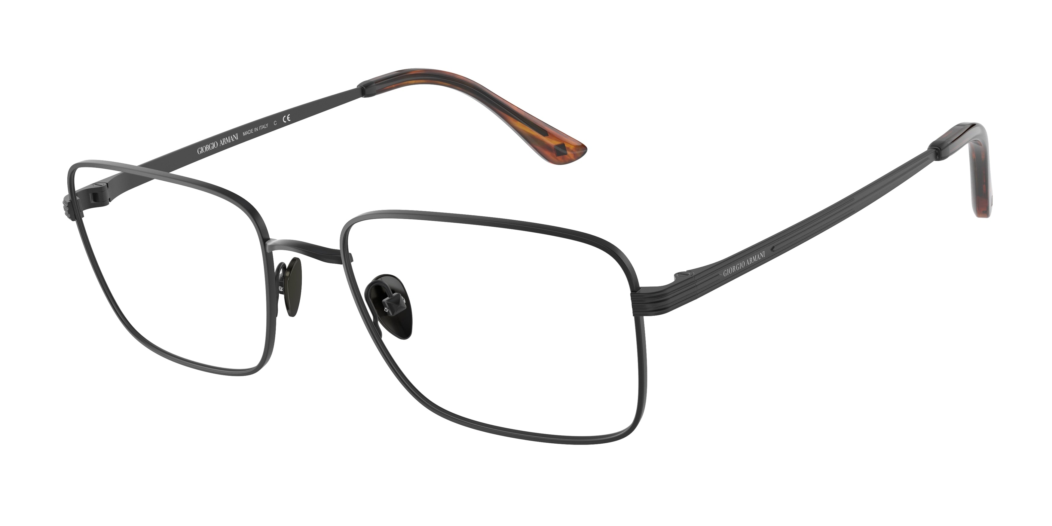 Giorgio Armani AR5120 Rectangle Eyeglasses  3001-Matte Black 56-145-19 - Color Map Black