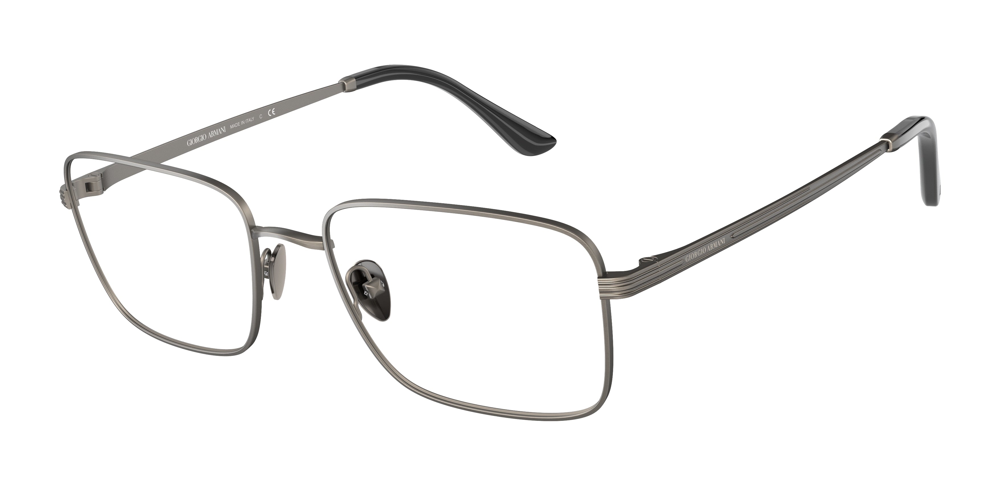 Giorgio Armani AR5120 Rectangle Eyeglasses  3260-Matte Gunmetal 56-145-19 - Color Map Grey