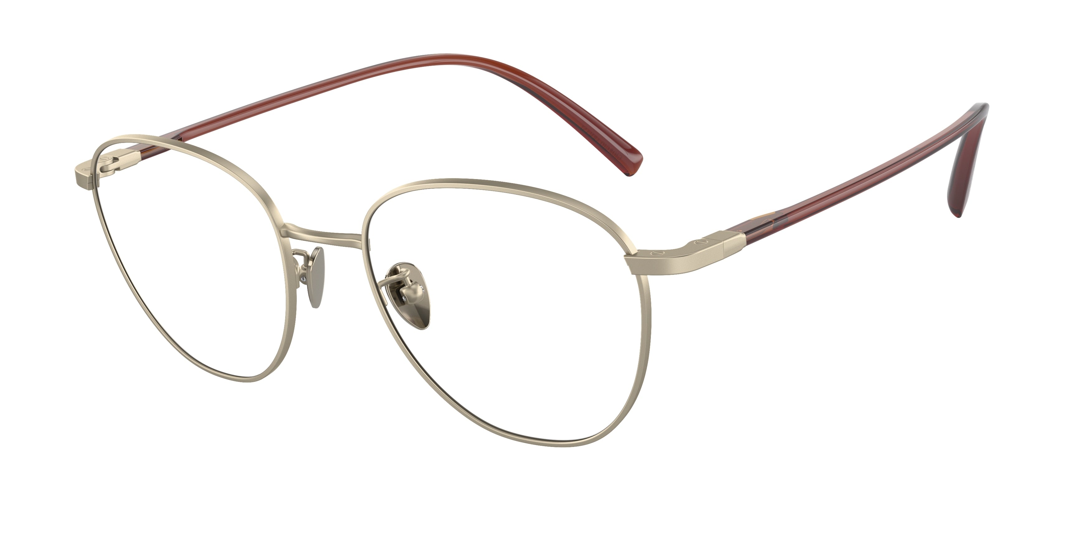 Giorgio Armani AR5134 Phantos Eyeglasses  3002-Matte Pale Gold 52-150-19 - Color Map Gold