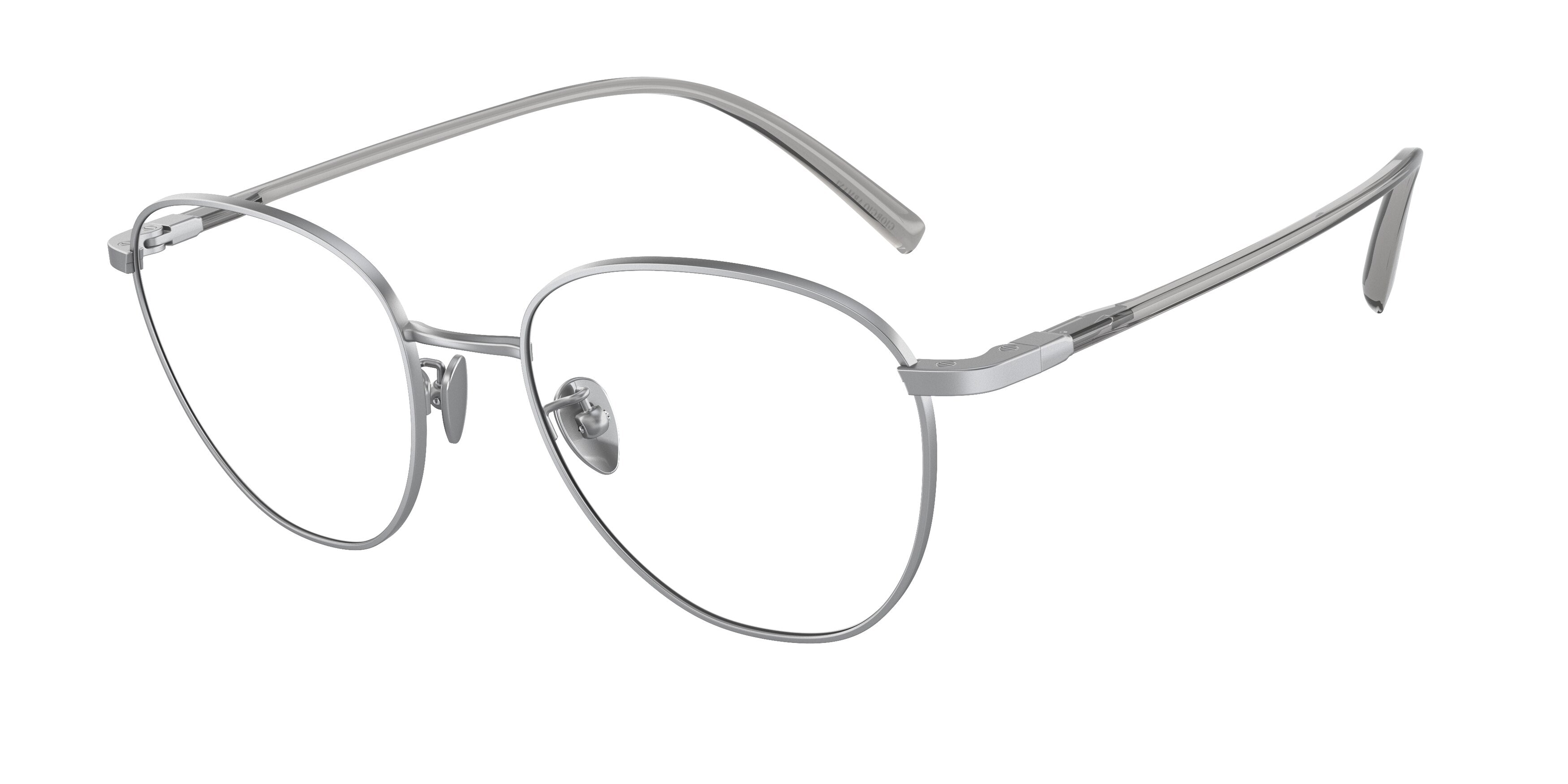 Giorgio Armani AR5134 Phantos Eyeglasses  3045-Matte Silver 52-150-19 - Color Map Silver