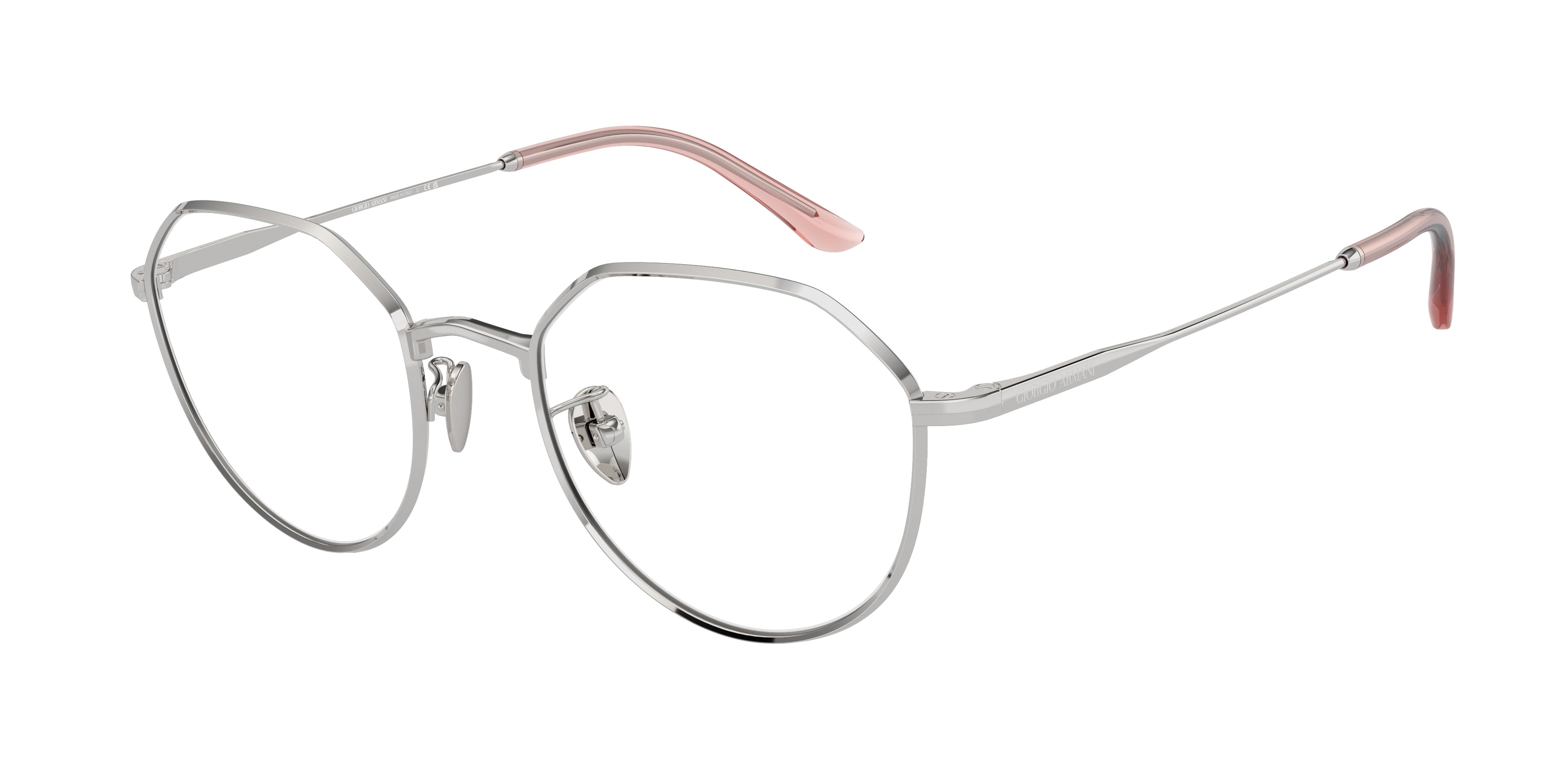 Giorgio Armani AR5142 Round Eyeglasses  3015-Silver 50-140-20 - Color Map Silver