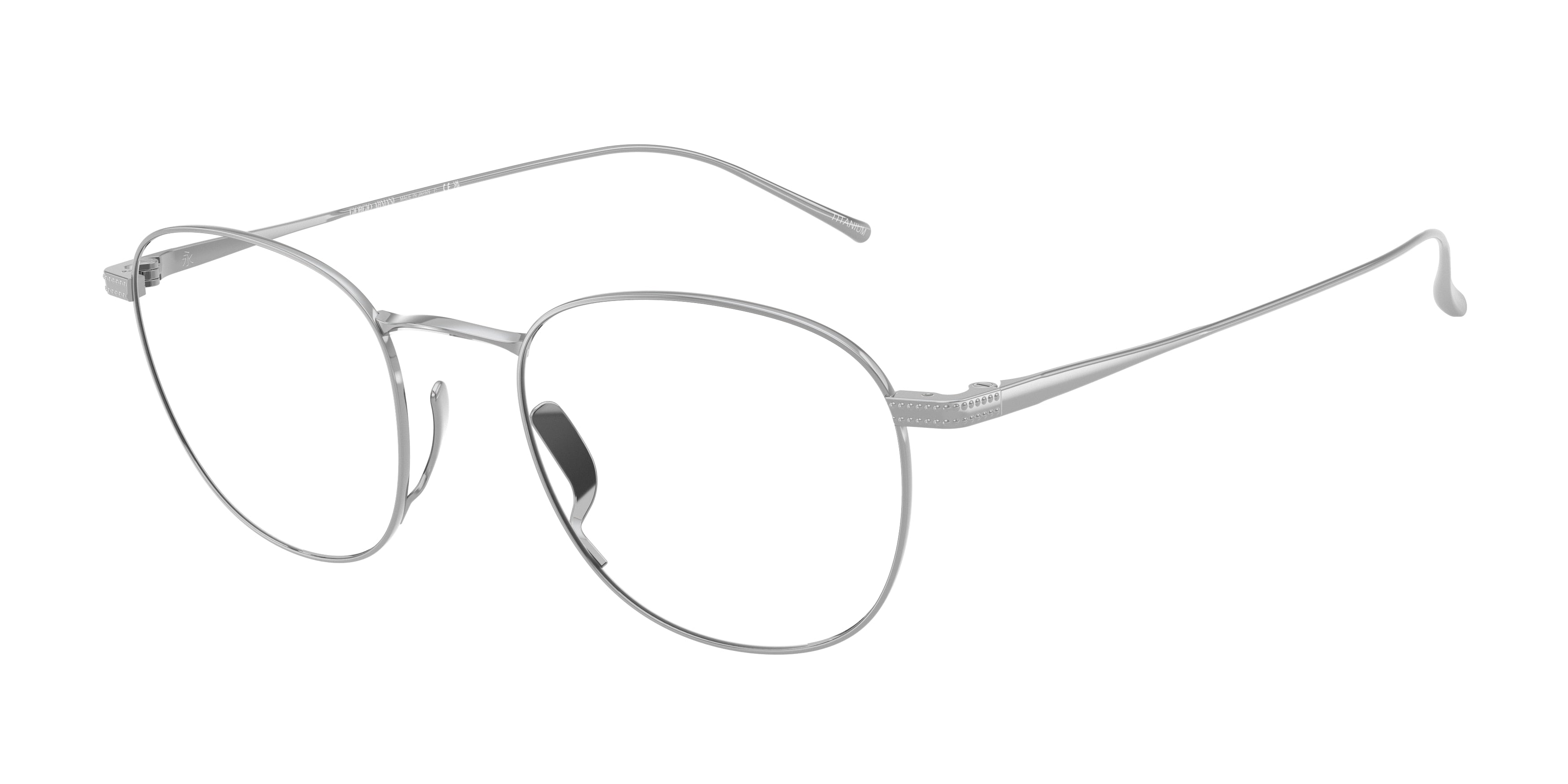 Giorgio Armani AR5148T Phantos Eyeglasses  3387-Silver 50-145-20 - Color Map Silver