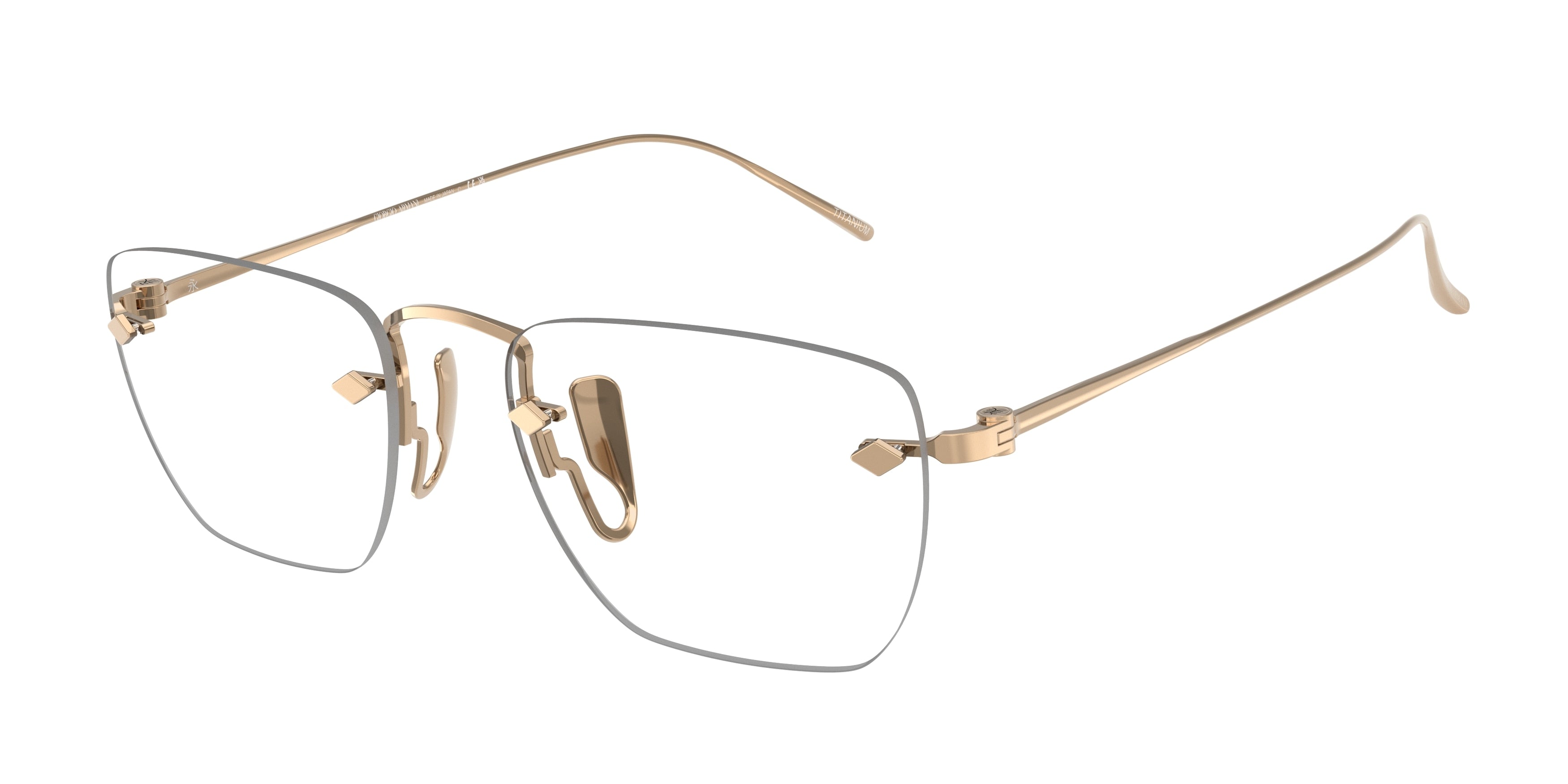 Giorgio Armani AR5149T Pillow Eyeglasses  3386-Rose Gold 54-145-19 - Color Map Gold