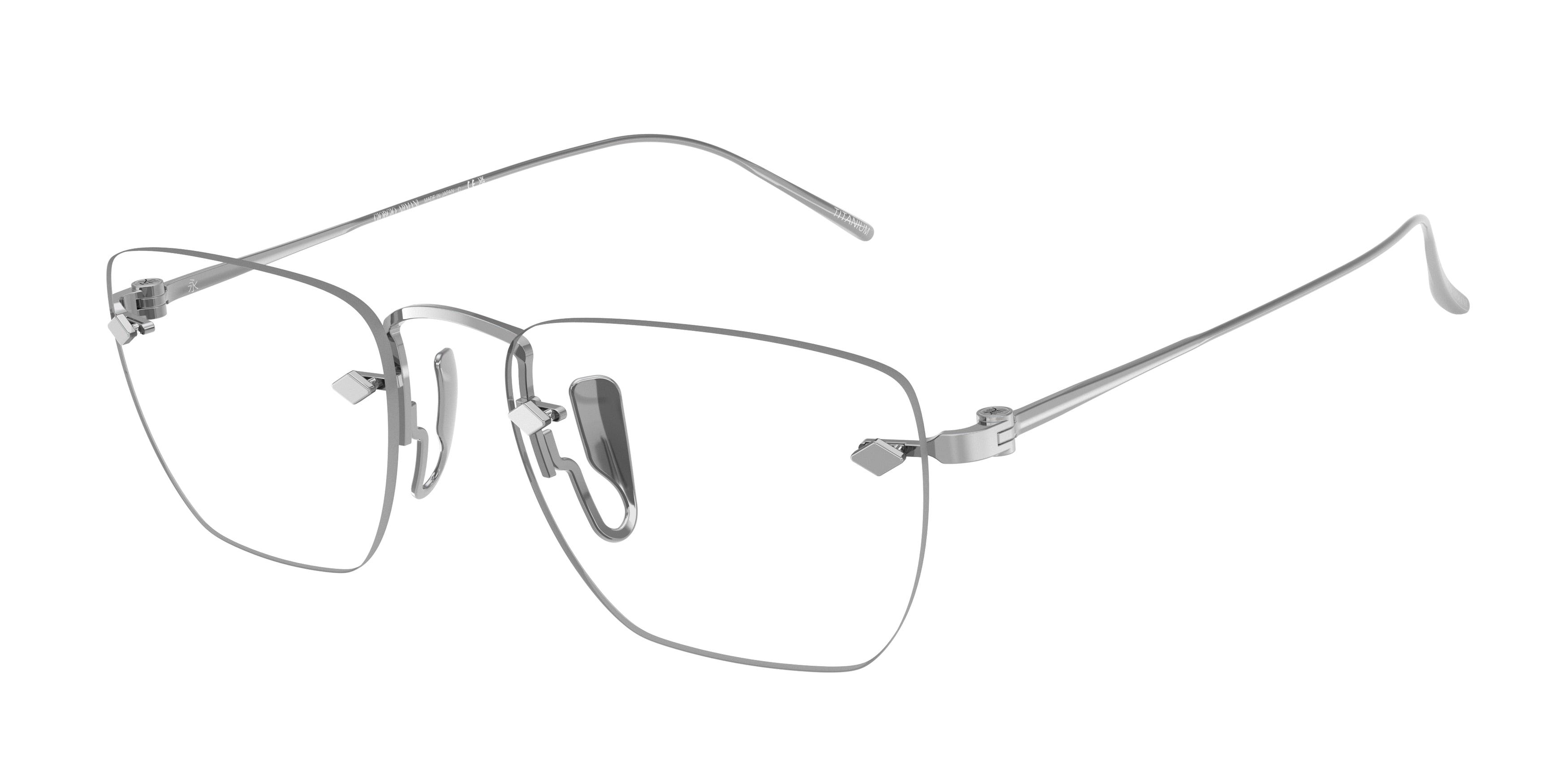 Giorgio Armani AR5149T Pillow Eyeglasses  3387-Silver 54-145-19 - Color Map Silver