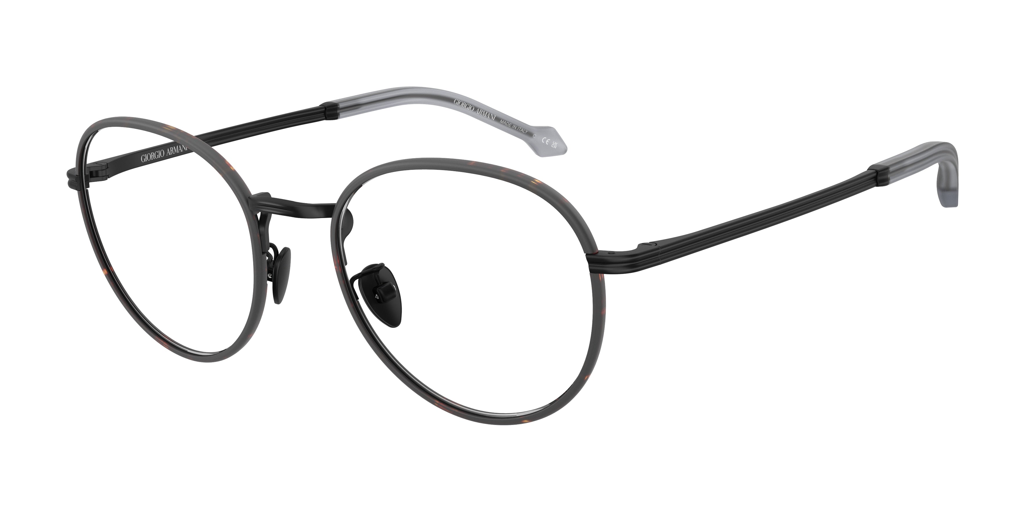 Giorgio Armani AR5151J Phantos Eyeglasses  3001-Matte Black 52-145-20 - Color Map Black