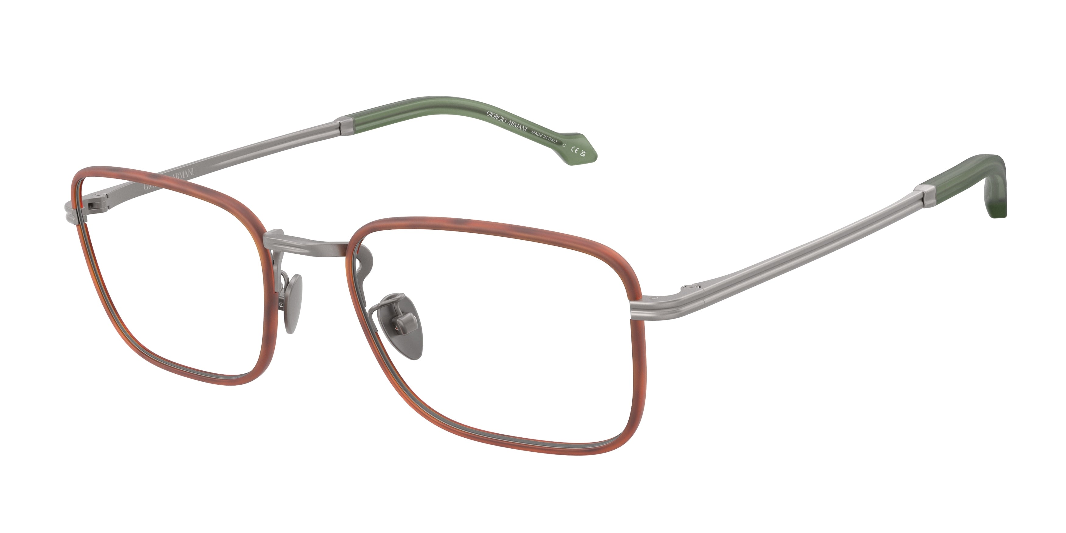 Giorgio Armani AR5152J Rectangle Eyeglasses  3003-Matte Gunmetal 54-145-20 - Color Map Grey