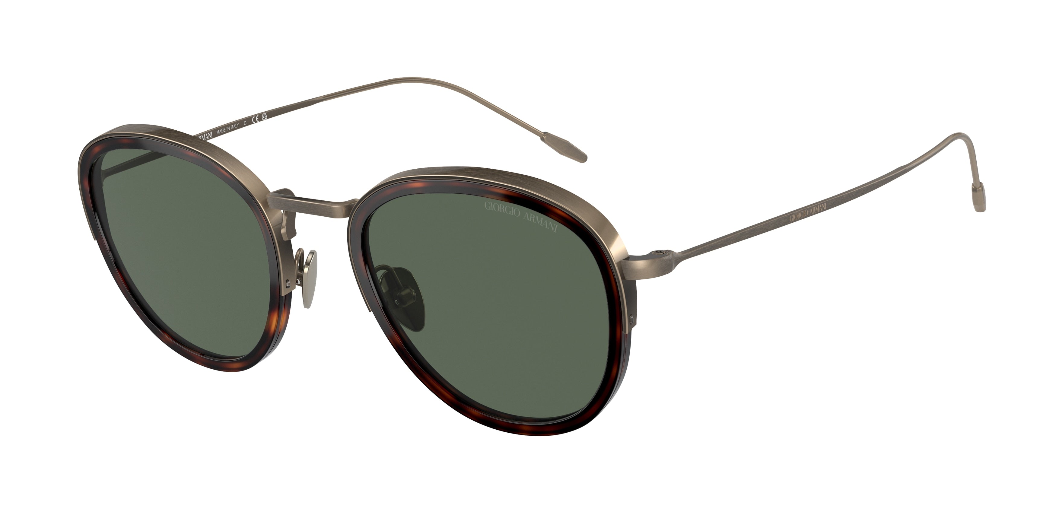 Giorgio Armani AR6068 Round Sunglasses  319871-Red Havana 50-150-22 - Color Map Tortoise