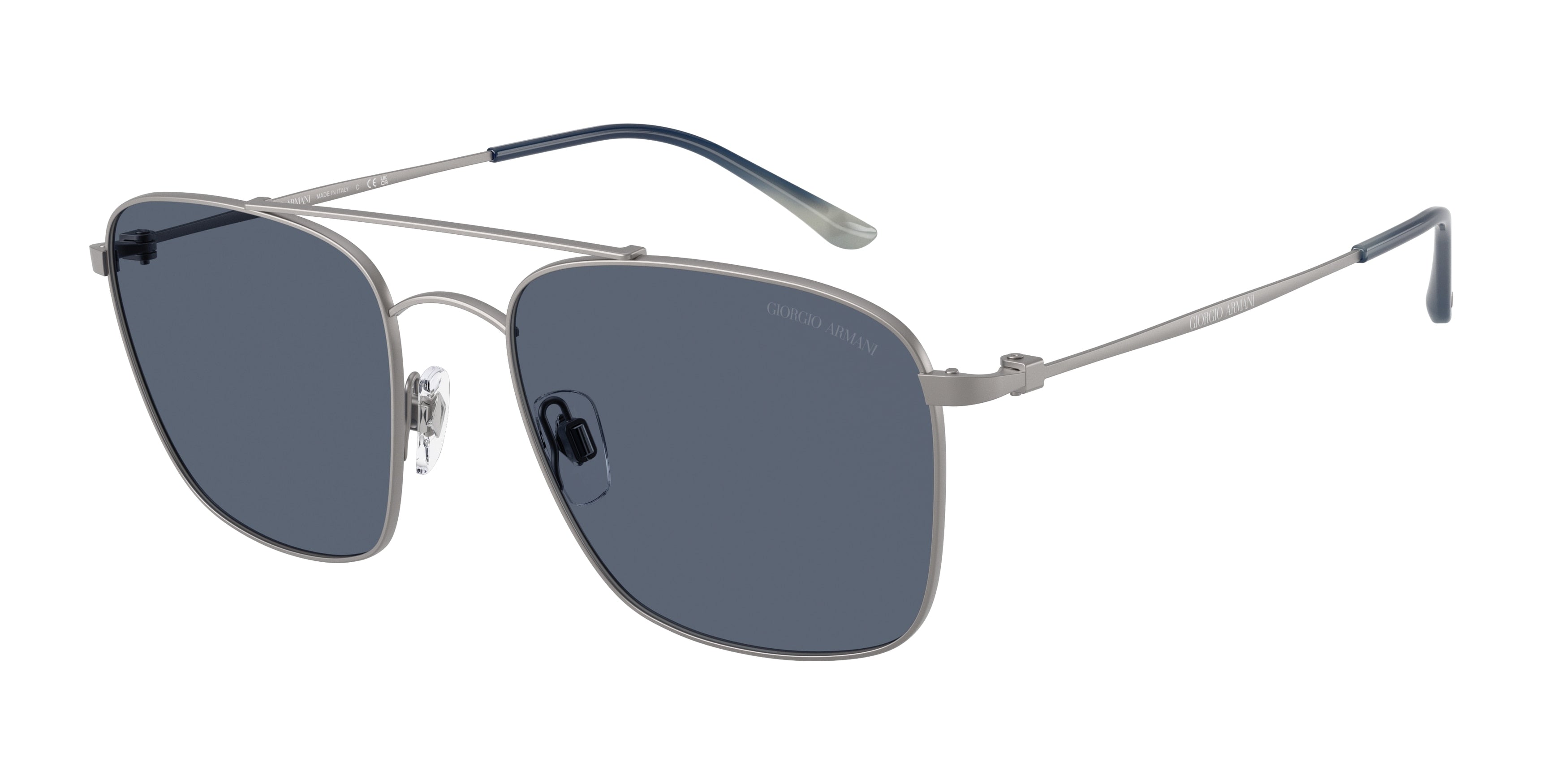 Giorgio Armani AR6080 Square Sunglasses  300387-Gunmetal 55-145-19 - Color Map Grey