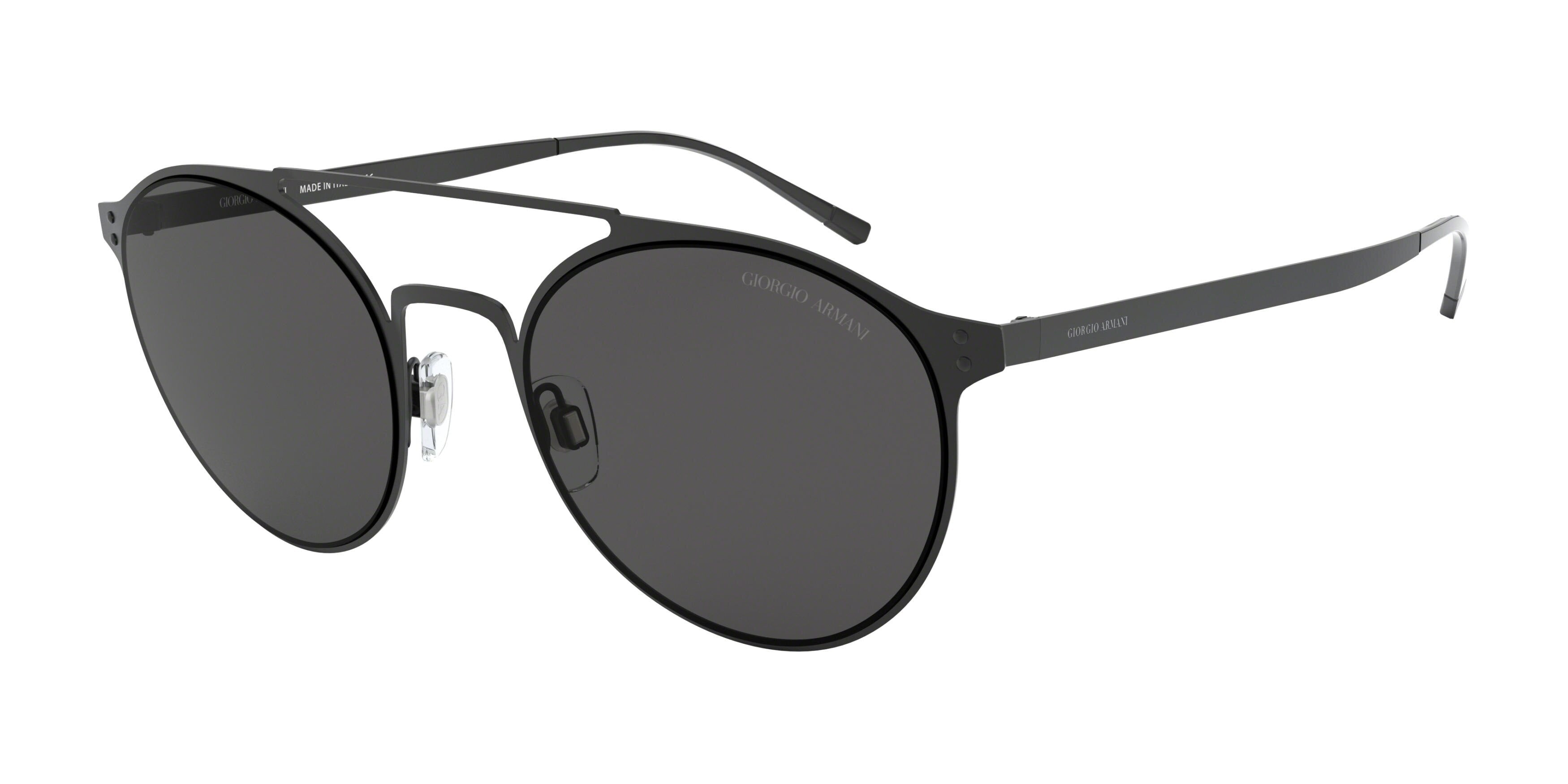Giorgio Armani AR6089 Phantos Sunglasses  300187-Black 54-140-22 - Color Map Black