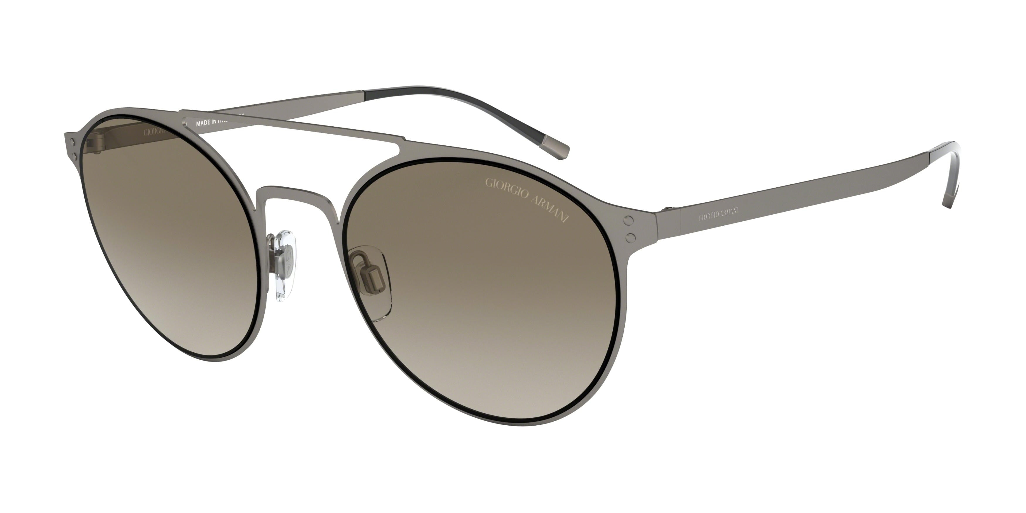 Giorgio Armani AR6089 Phantos Sunglasses  30028E-Matte Gunmetal 54-140-22 - Color Map Grey