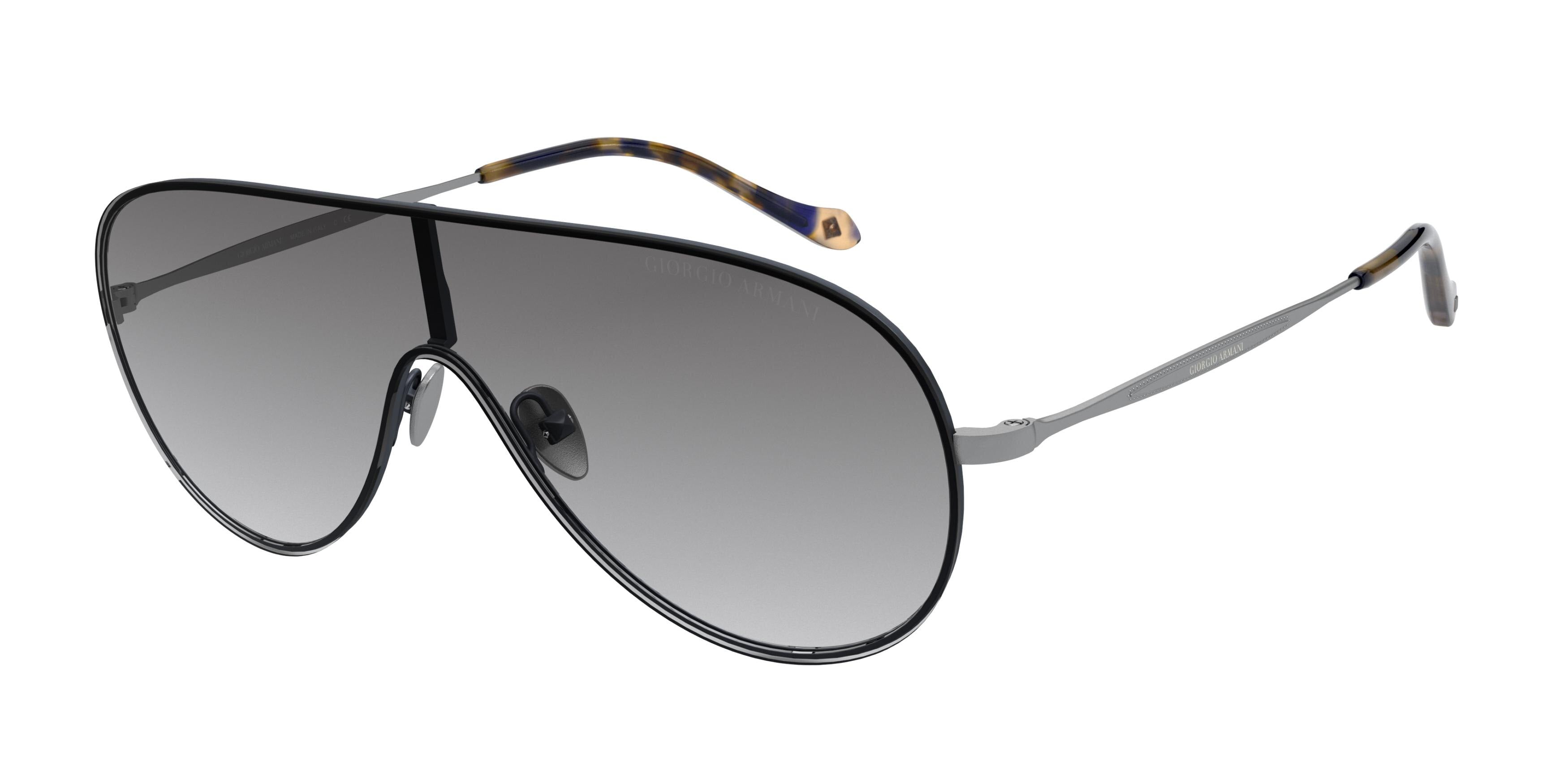 Giorgio Armani AR6108 Pilot Sunglasses  331511-Matte Blue 33-145-133 - Color Map Blue