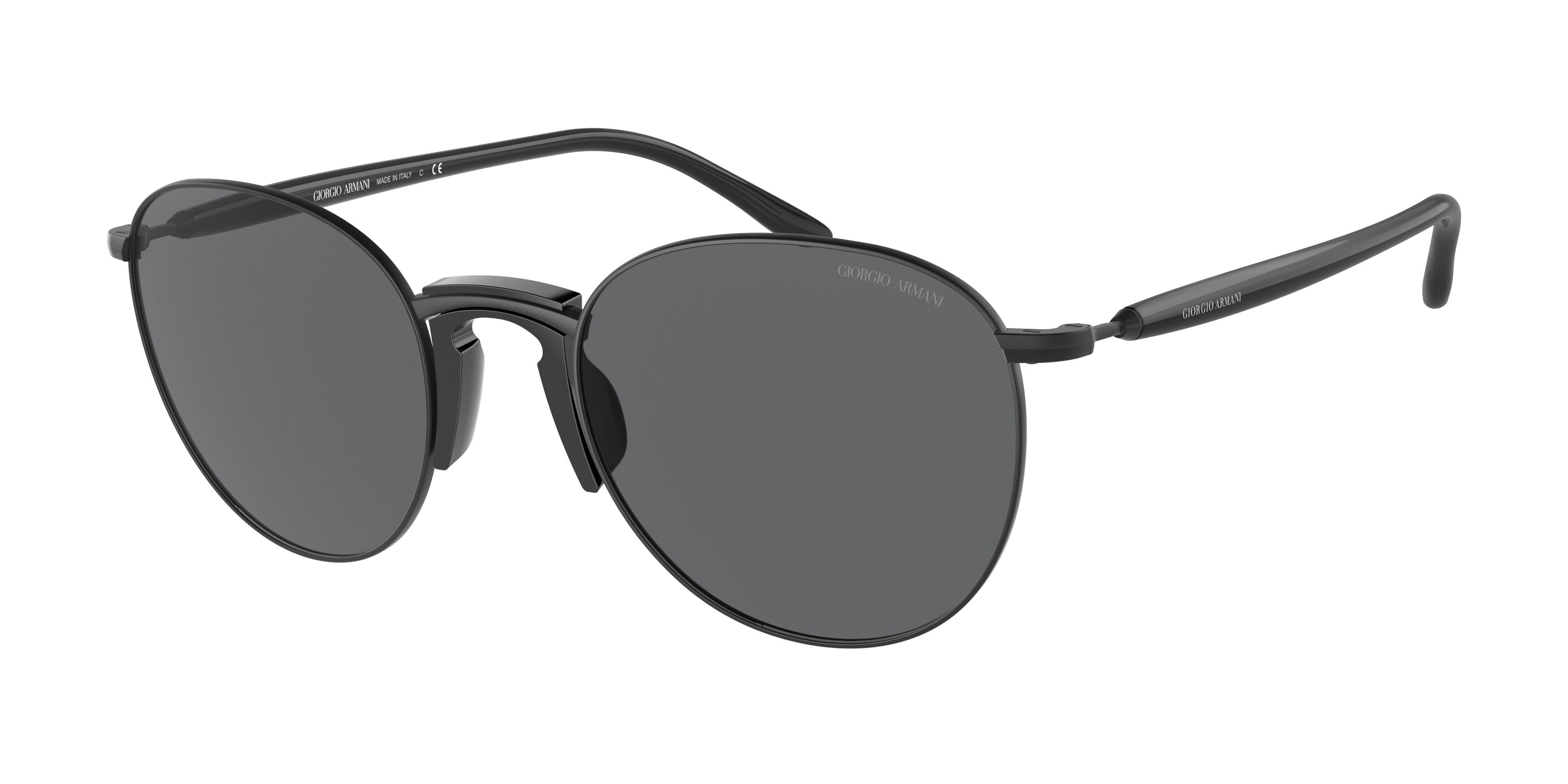 Giorgio Armani AR6129 Phantos Sunglasses  3042B1-Matte Black 54-145-22 - Color Map Black