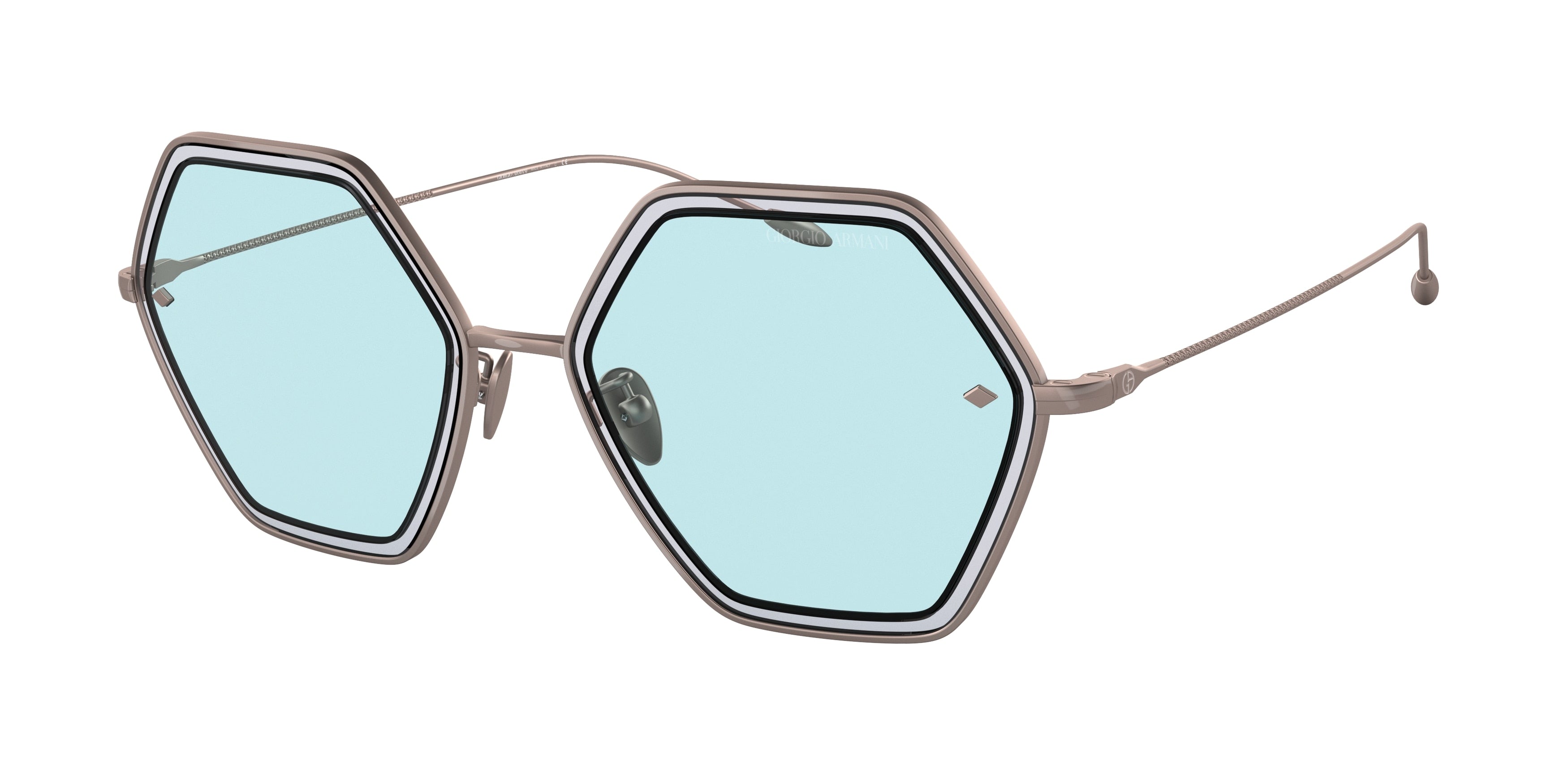 Giorgio Armani AR6130 Irregular Sunglasses  301165-Bronze 59-140-15 - Color Map Brown