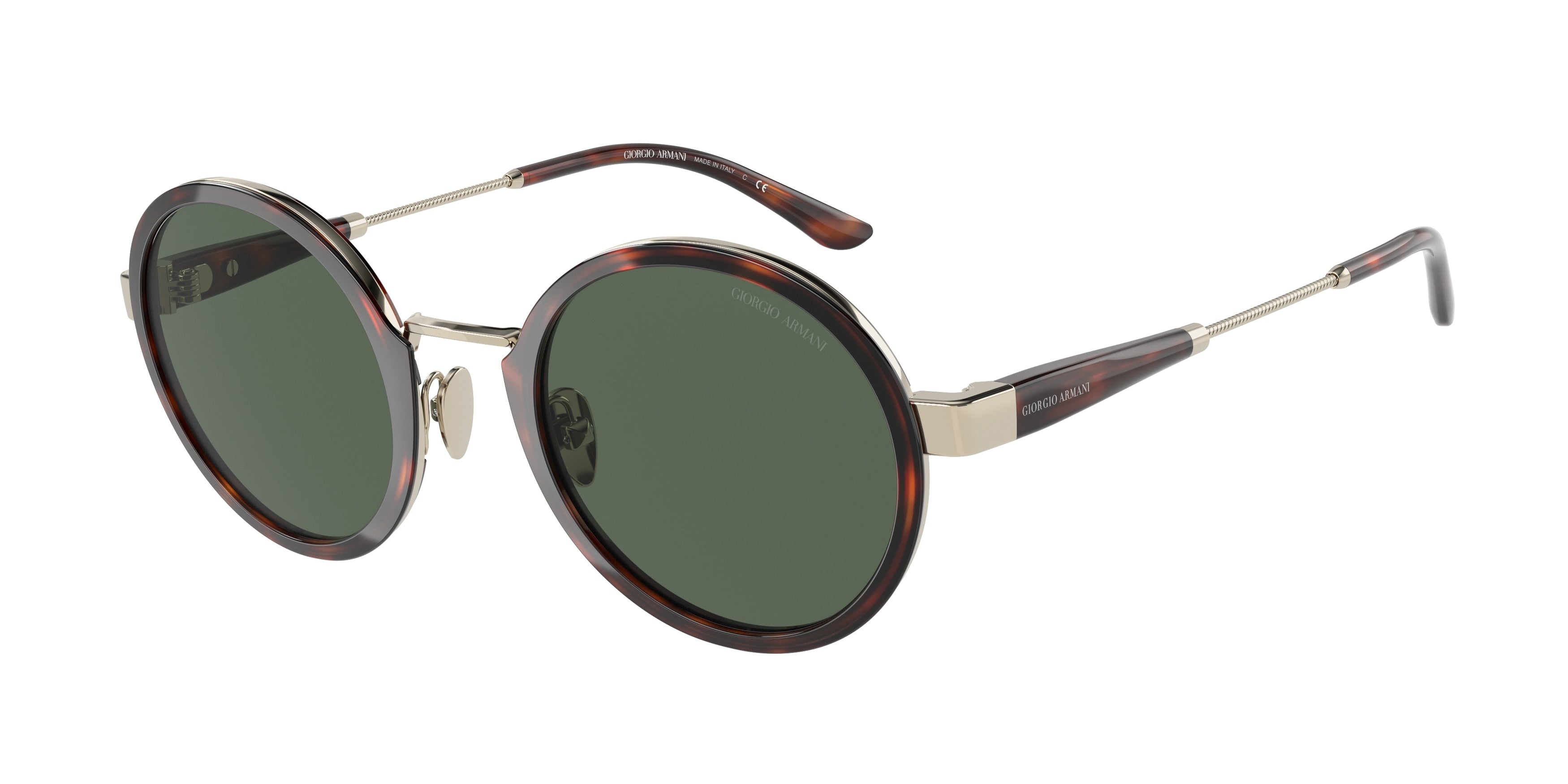Giorgio Armani AR6133 Phantos Sunglasses  301371-Pale Gold/Tortoise 49-140-23 - Color Map Gold