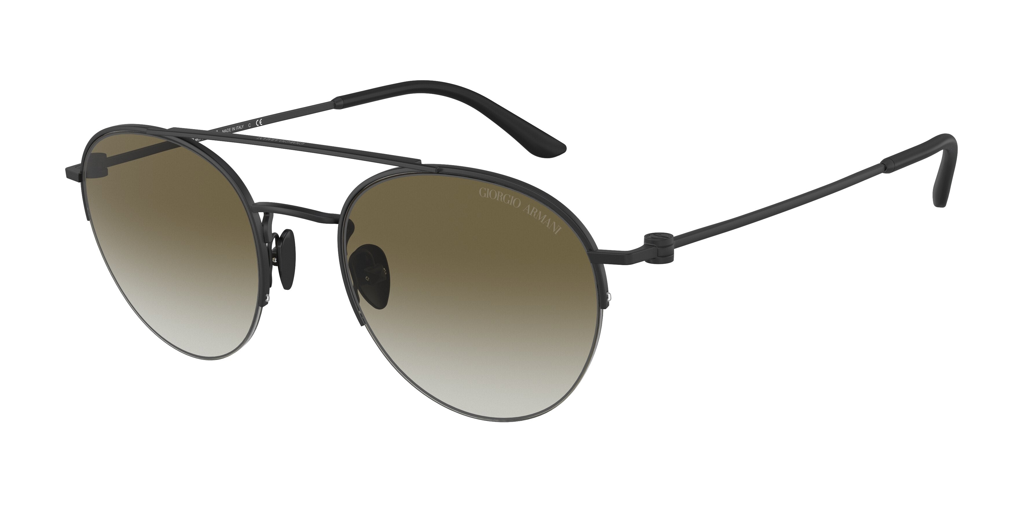 Giorgio Armani AR6136 Phantos Sunglasses  30018E-Matte Black 52-145-21 - Color Map Black