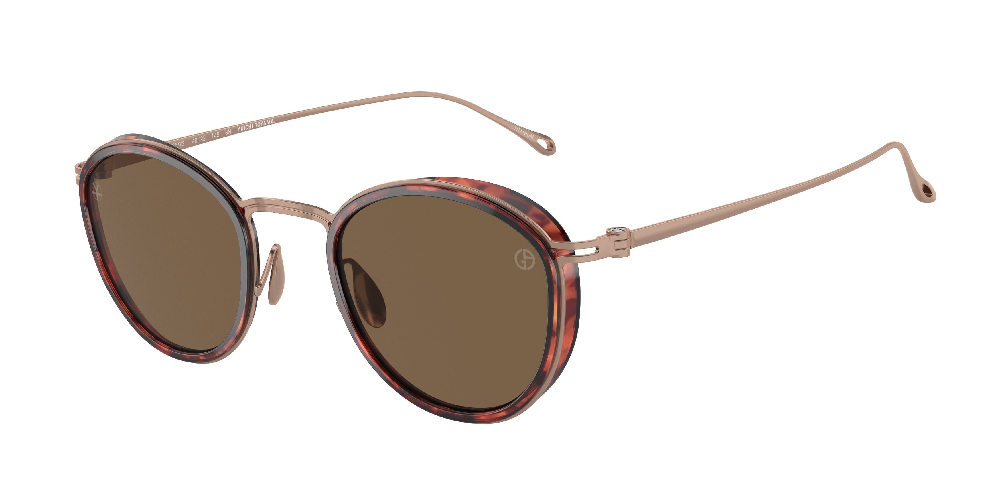 Giorgio Armani AR6148T Phantos Sunglasses  333573-Shiny Havana 46-145-22 - Color Map Tortoise