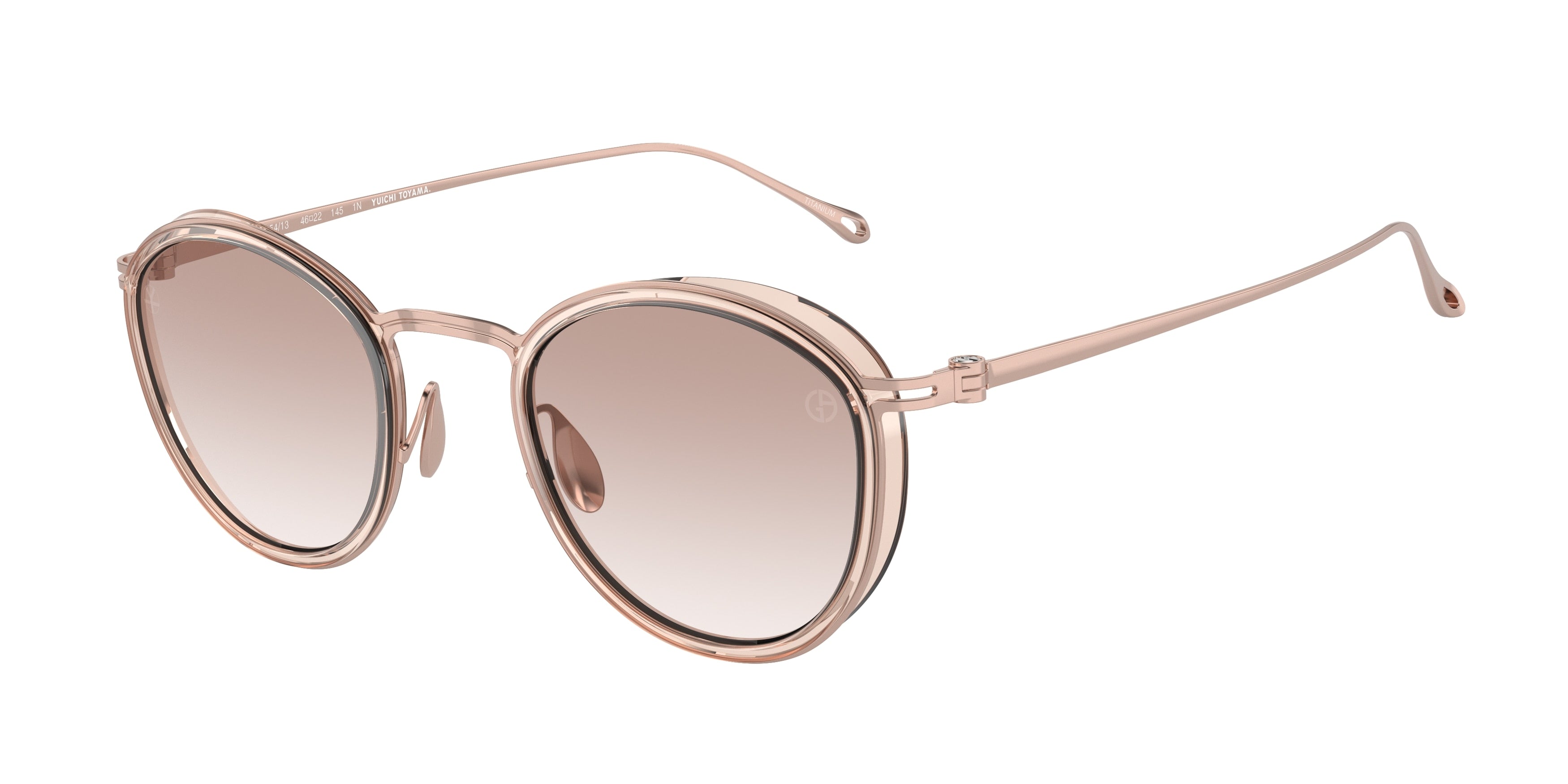 Giorgio Armani AR6148T Phantos Sunglasses  335413-Transparent Pink 46-145-22 - Color Map Pink
