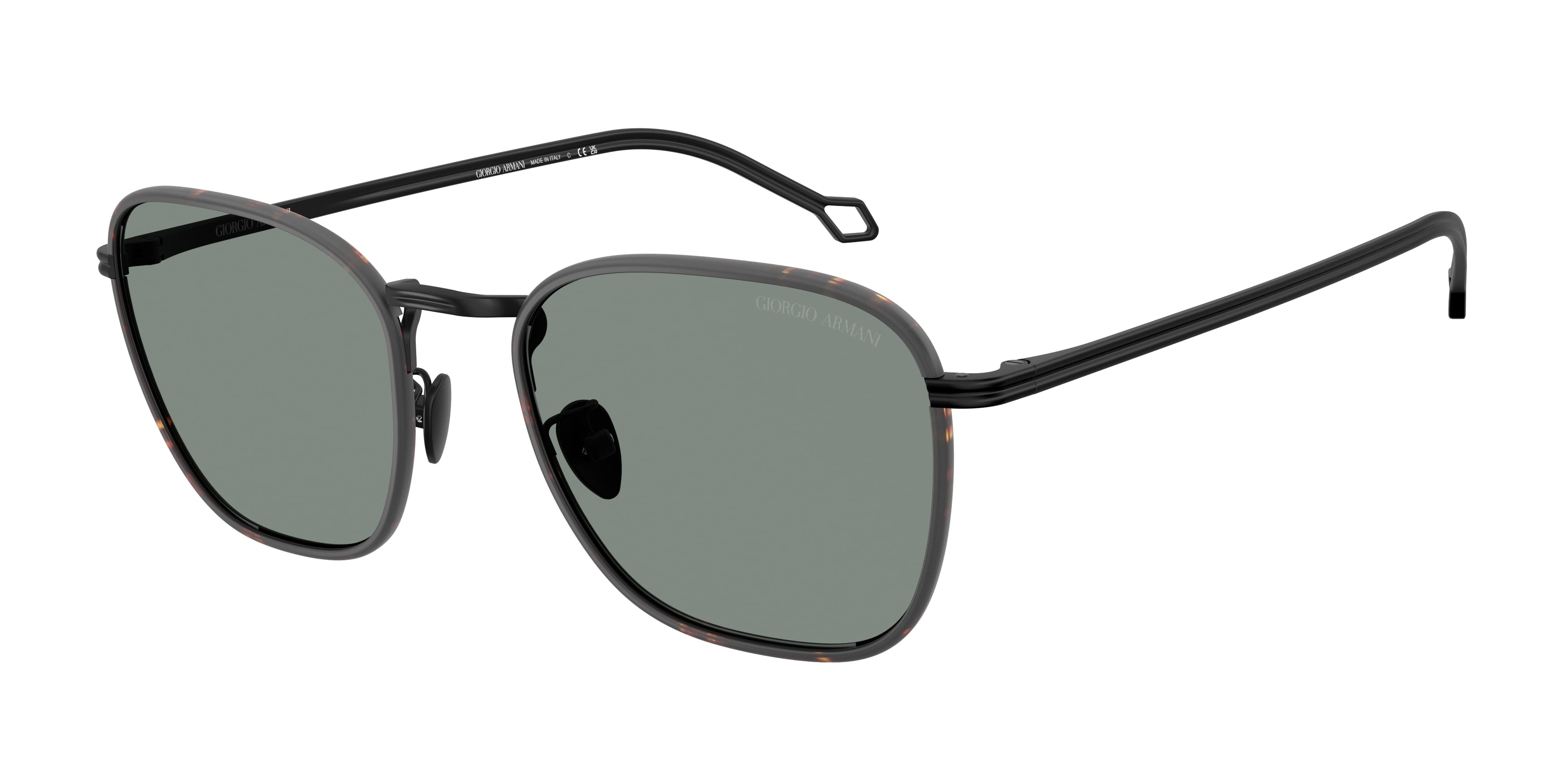 Giorgio Armani AR6164J Square Sunglasses  300111-Matte Black 54-145-20 - Color Map Black