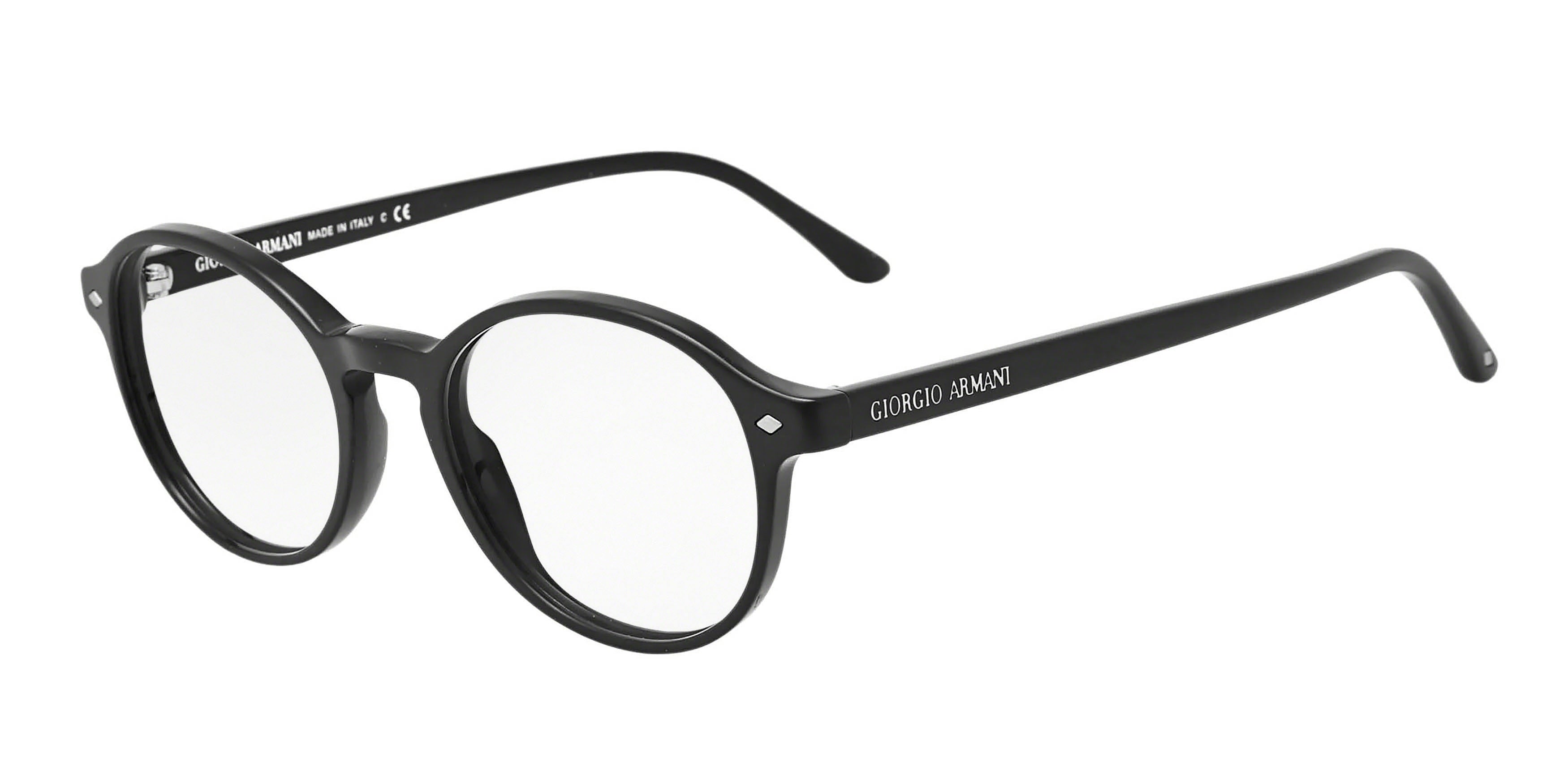 Giorgio Armani AR7004 Phantos Eyeglasses  5001-Top Matte Black/Shiny 49-145-19 - Color Map Black
