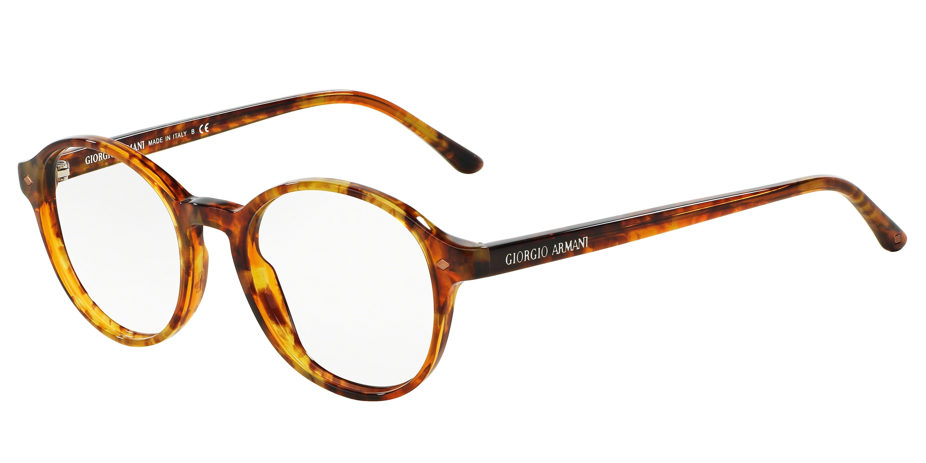 Giorgio Armani AR7004 Phantos Eyeglasses  5191-Yellow Havana 47-140-19 - Color Map Tortoise