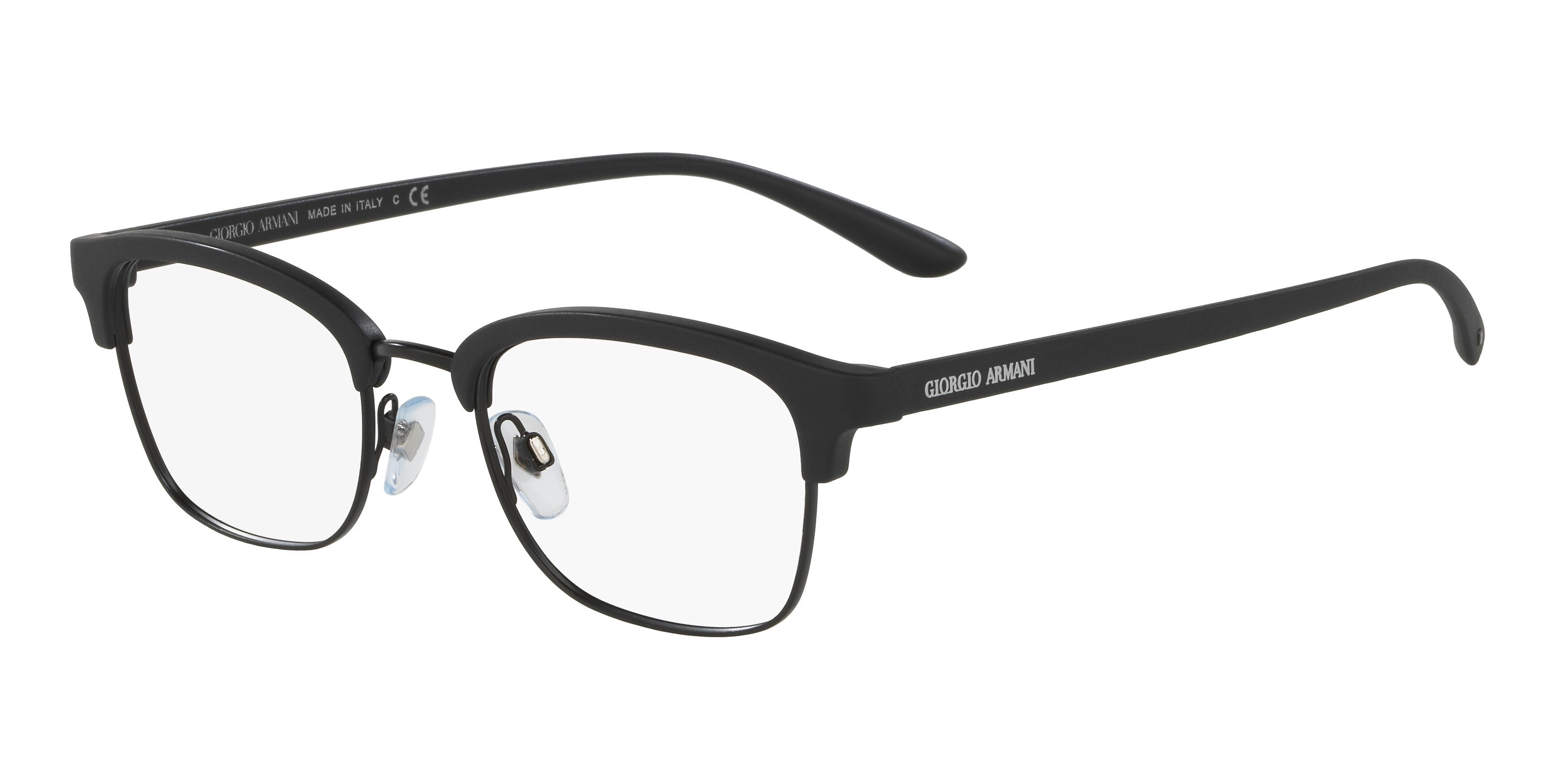 Giorgio Armani AR7115 Square Eyeglasses  5042-Matte Black 53-150-20 - Color Map Black