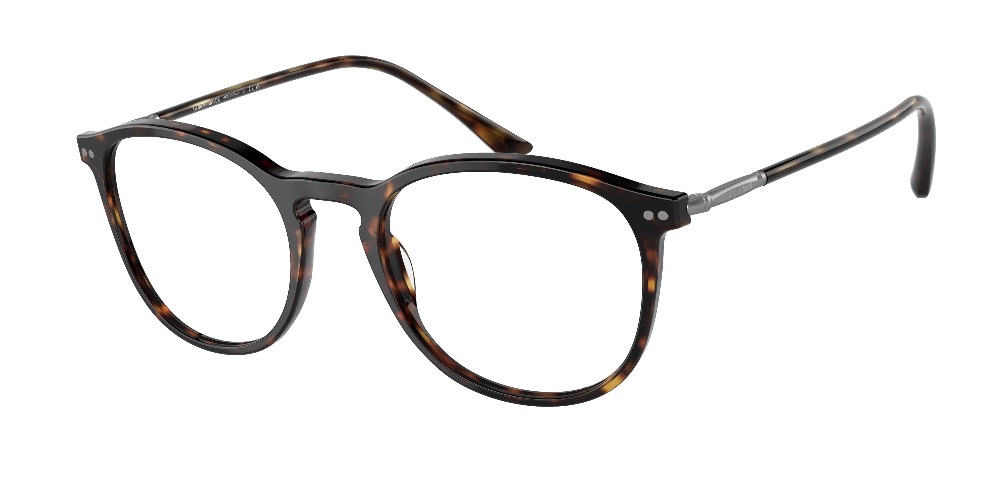 Giorgio Armani AR7125 Phantos Eyeglasses  5026-Dark Havana 50-145-20 - Color Map Brown