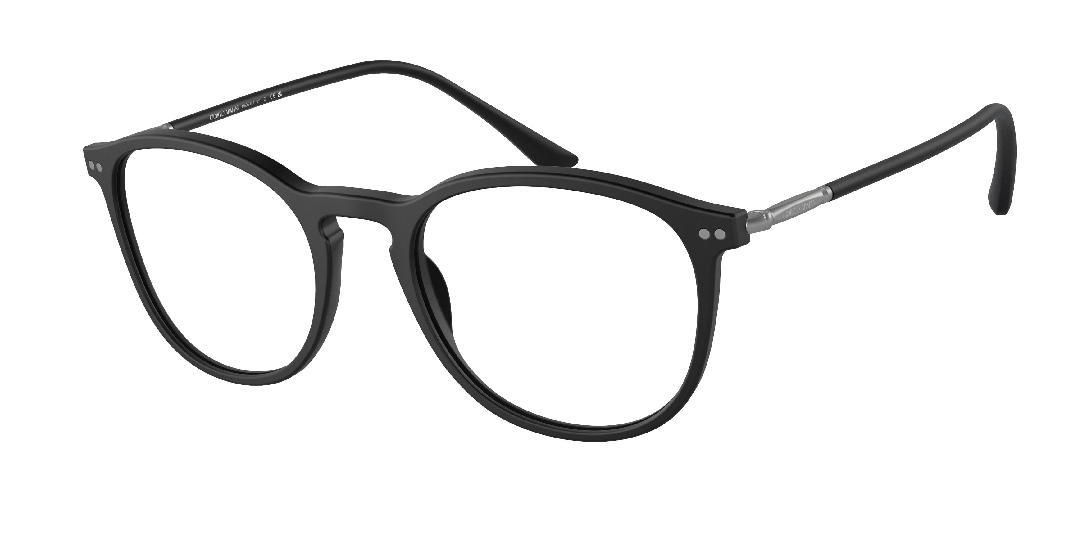 Giorgio Armani AR7125 Phantos Eyeglasses  5042-Matte Black 52-145-20 - Color Map Black